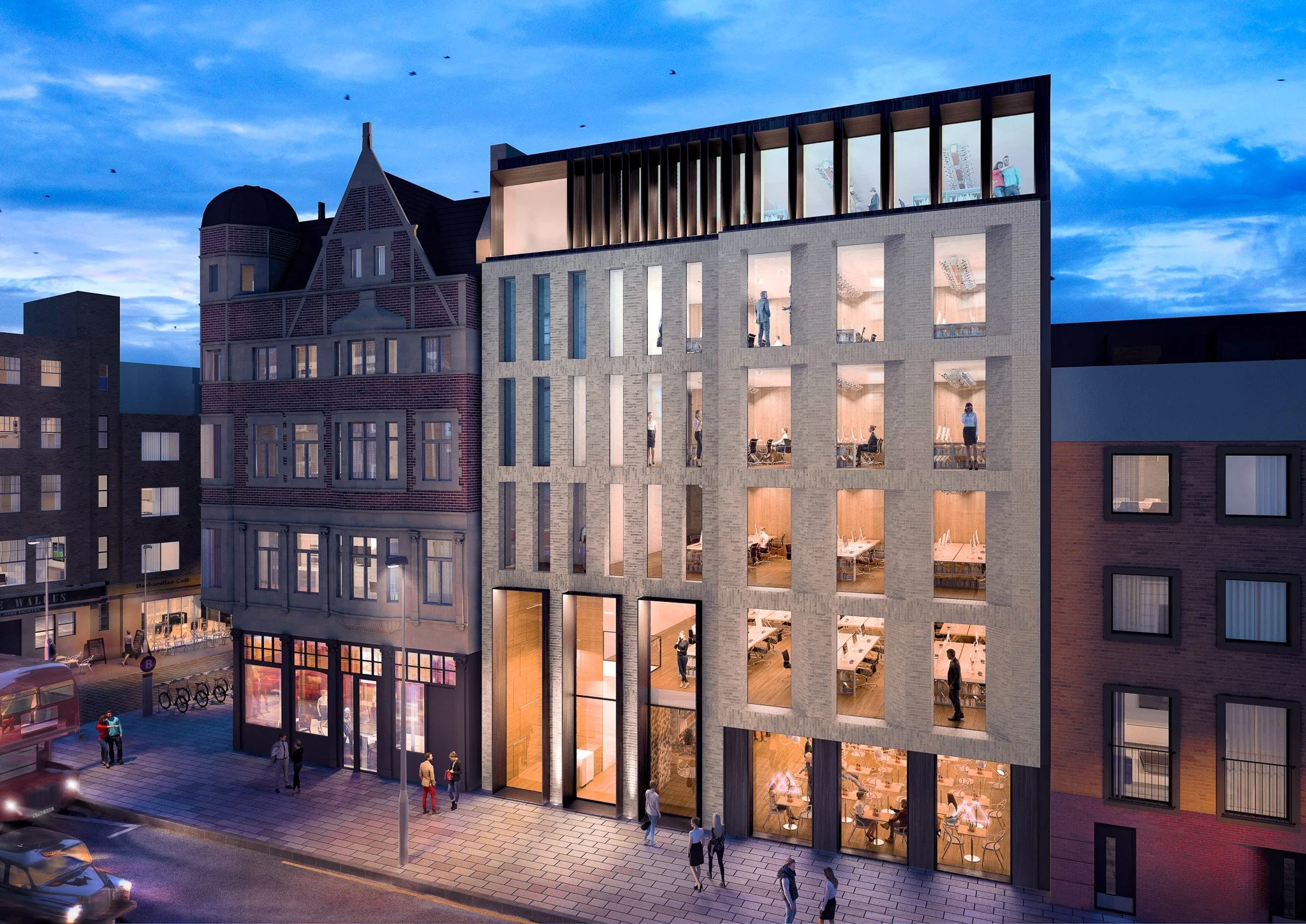 CGI Westminster Bridge Road - mixed use development