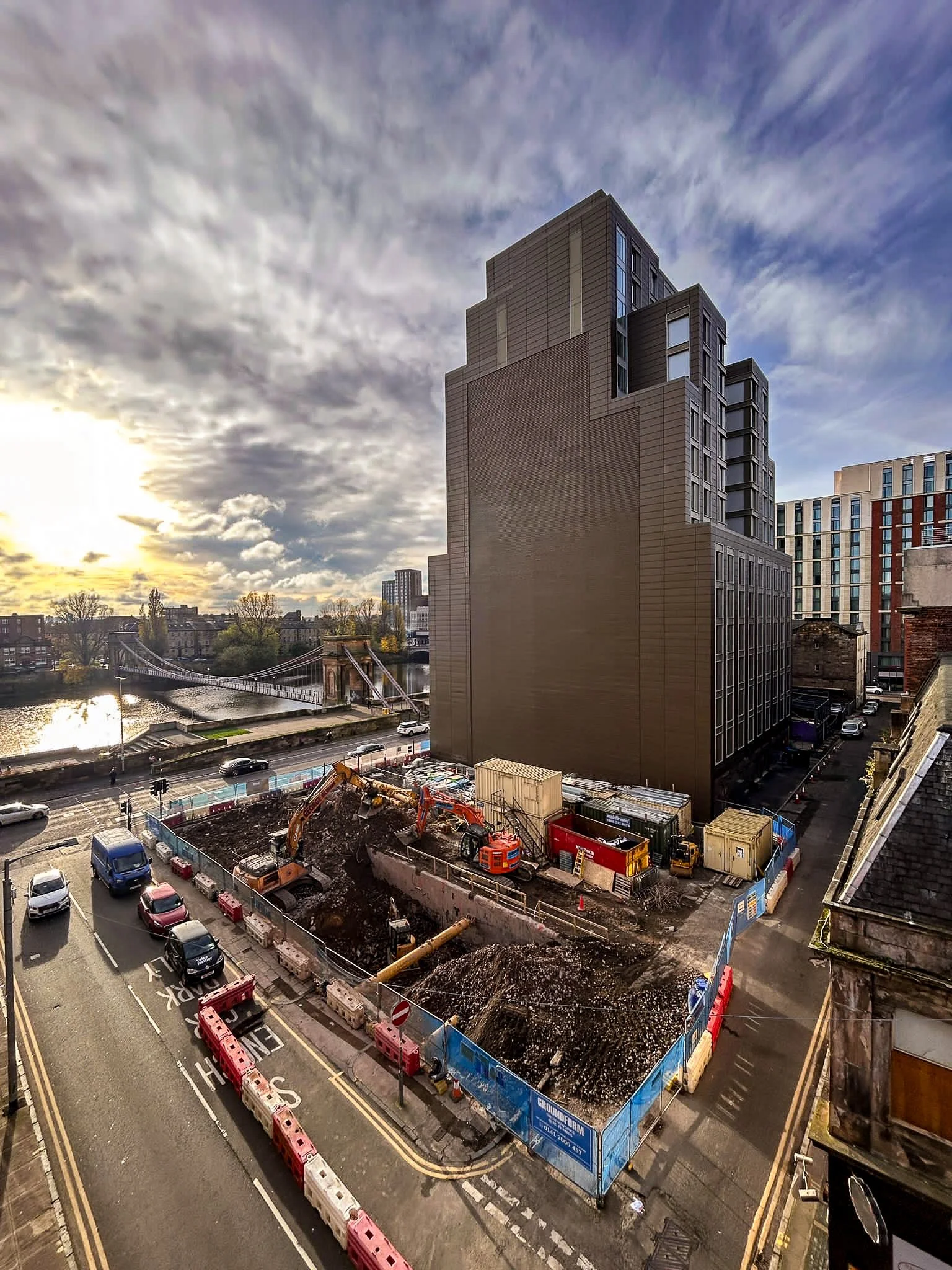 Construction site glasgow, Motto by Hilton, BLME, Shojin, Islamic Finance