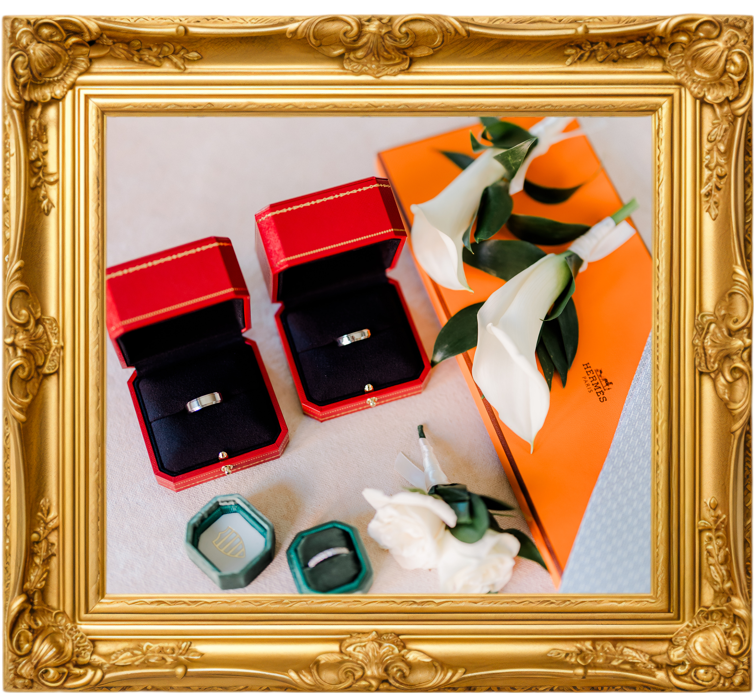 Hermes accessories for a luxury Savannah Wedding