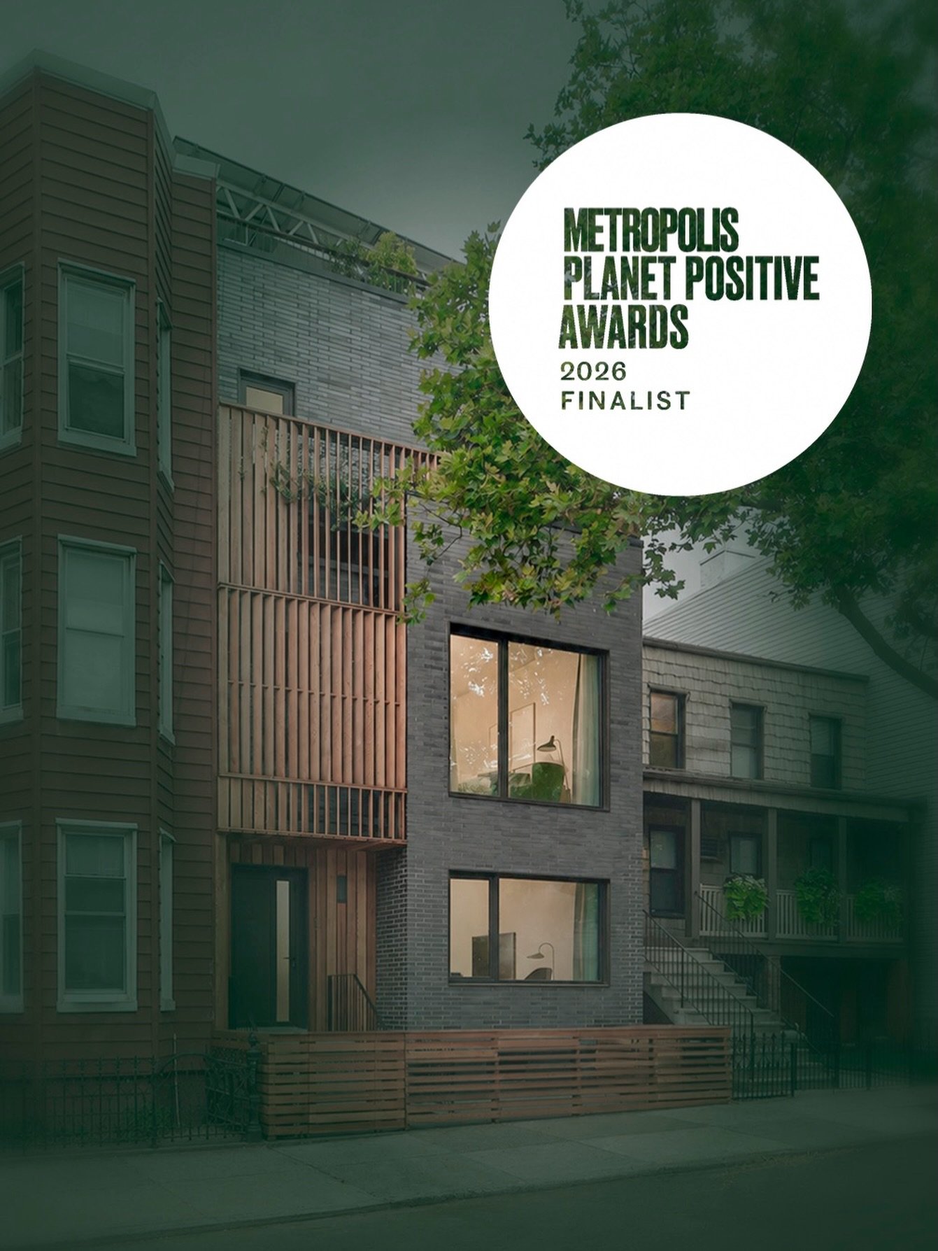 Excited to share that our Java Passive House in Greenpoint has been named a finalist in the 2026 METROPOLIS Planet Positive Awards, in the Retrofit or Repositioning category.

A deep-energy retrofit and vertical addition transformed this early-20th-c