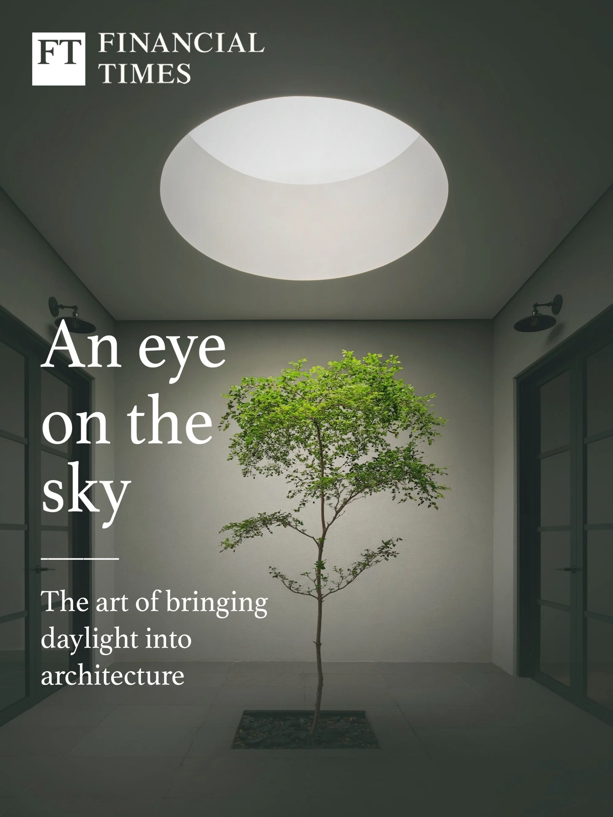 An eye on the sky.

Delighted to see our principal, Themis Haralabides, featured in last Sunday&rsquo;s Financial Times, sharing his perspective on the architectural possibilities of the oculus &mdash; transforming a simple opening for daylight into 