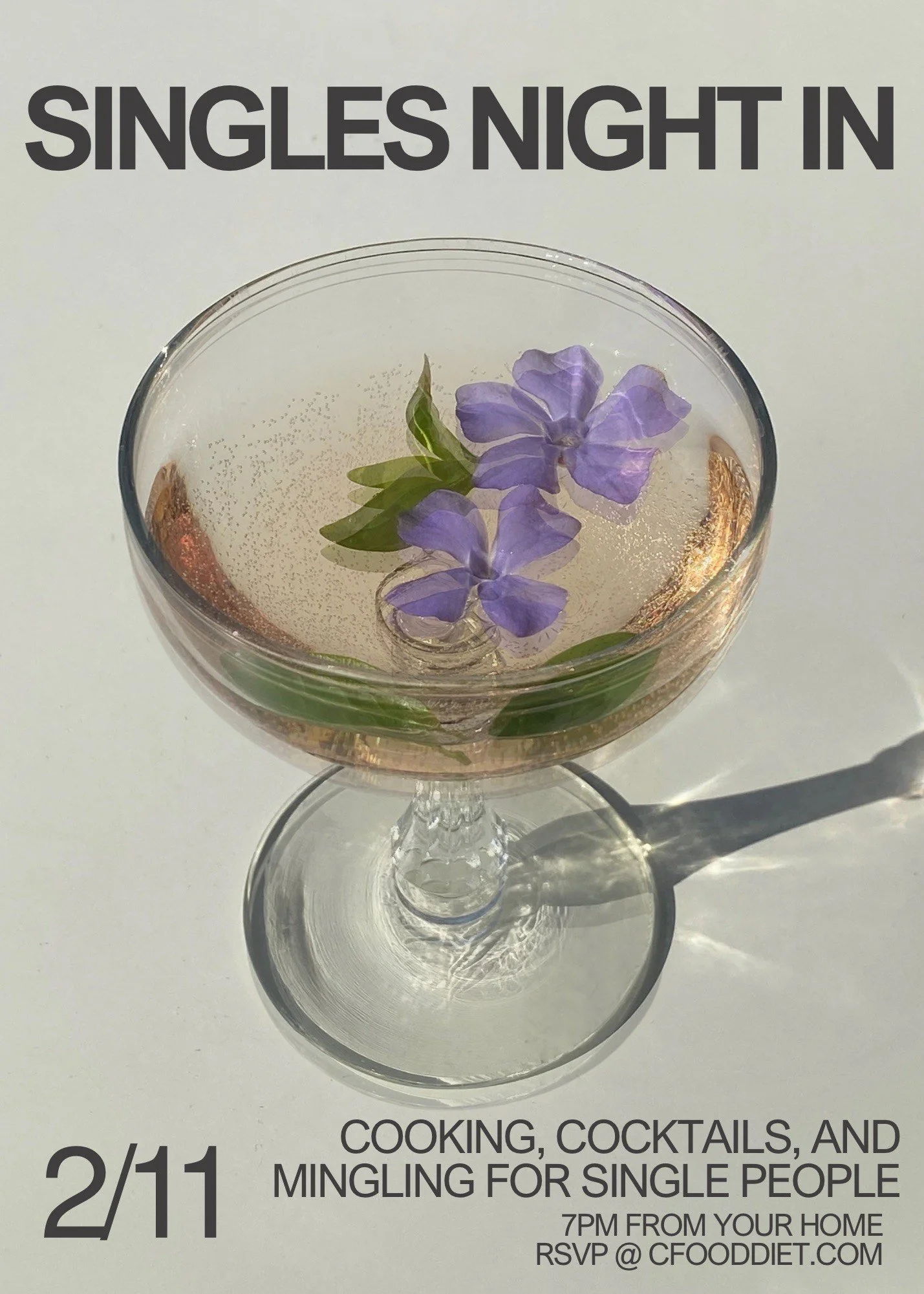 February 11th: Valentine's Day Mixer - Cocktails & Cooking for Singles