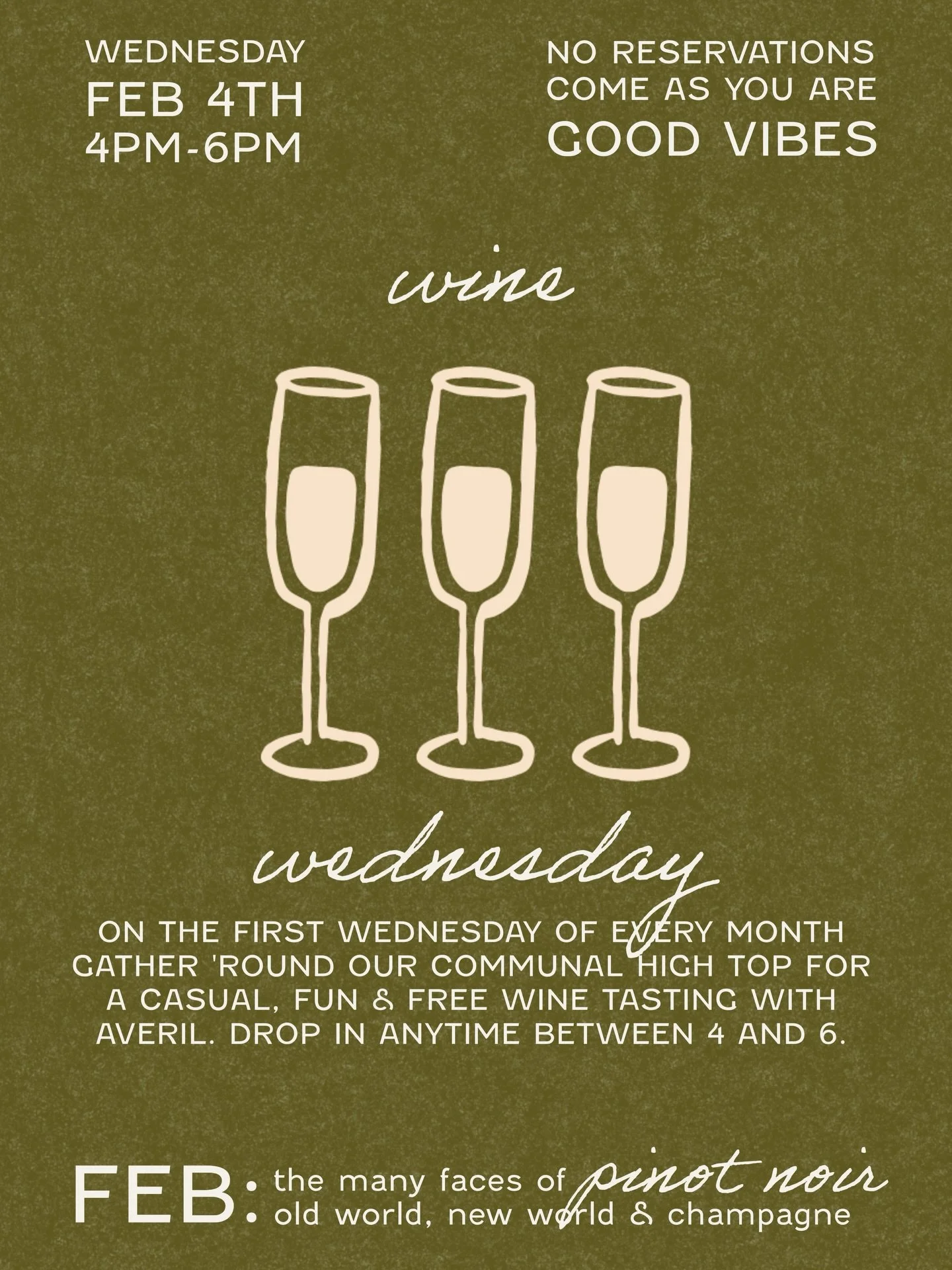 January is finally over and Wine Wednesdays are here ✨