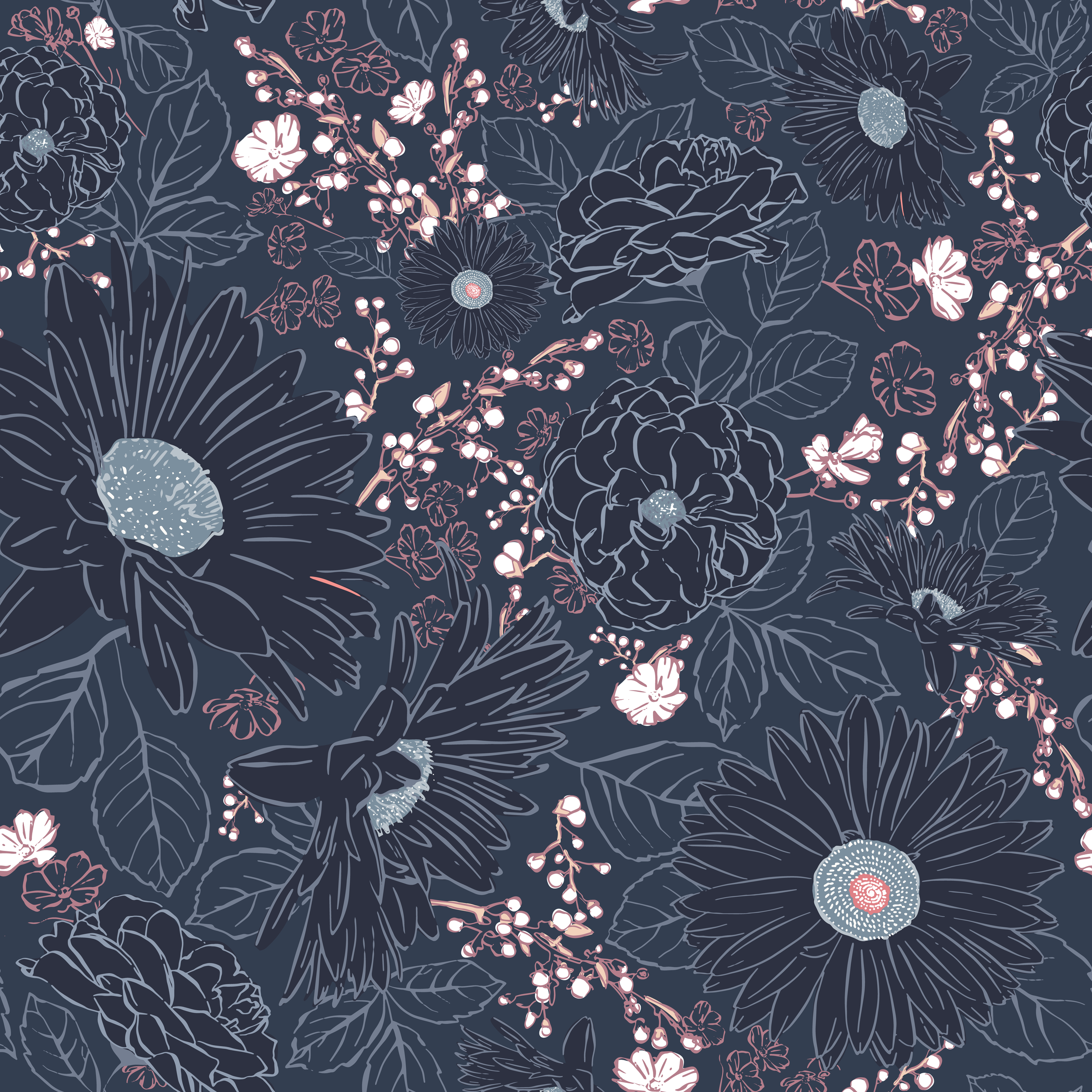 Midnight Blush Garden