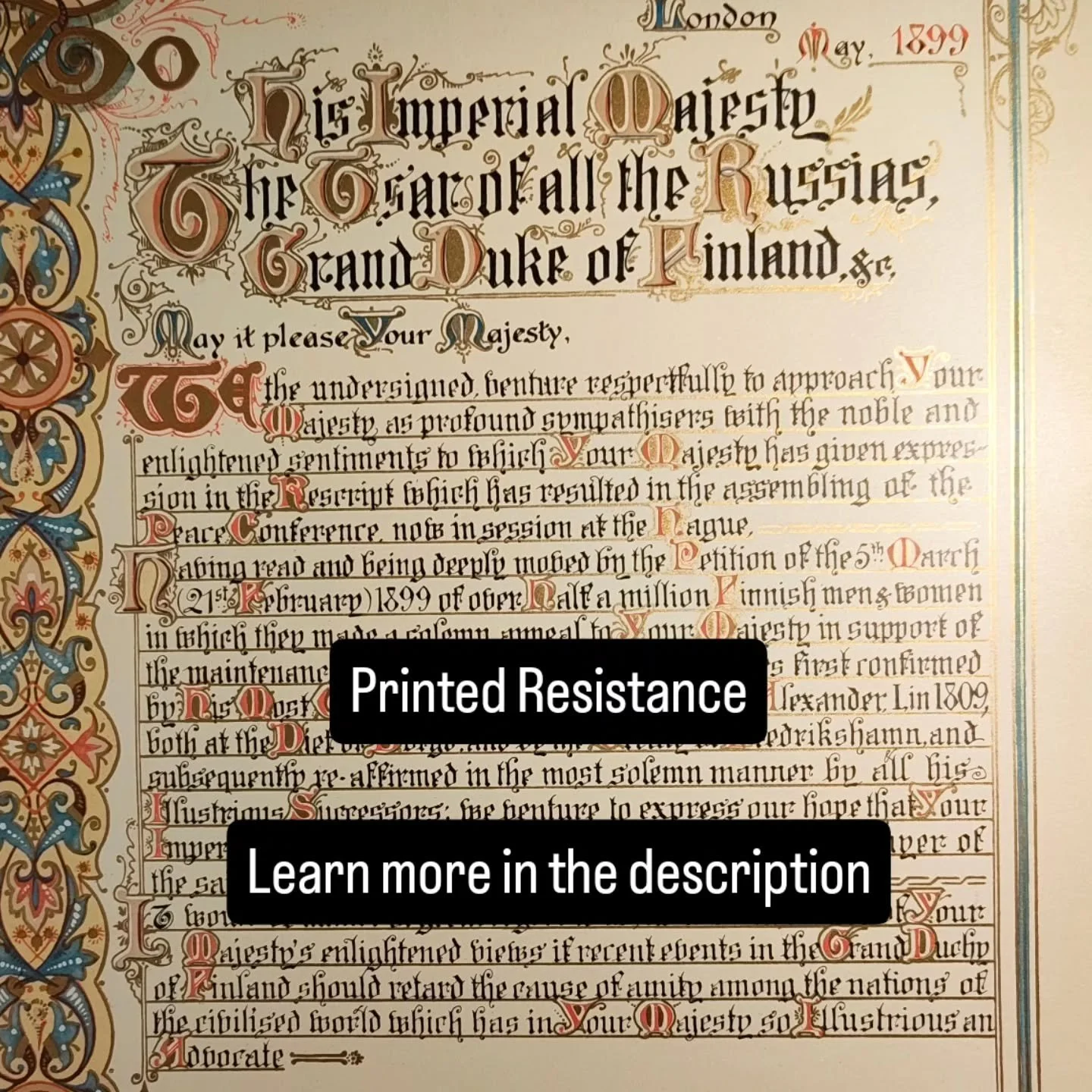 In 1899, Finland faced an existential political crisis. As part of the Russian Empire, the country had long enjoyed a degree of constitutional autonomy, but this was abruptly challenged by the February Manifesto issued by Tsar Nicholas II. The decree