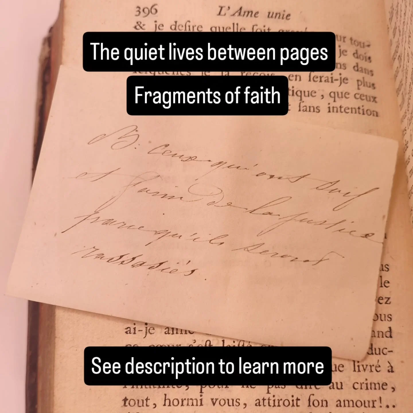 What does it mean to give an object a part of oneself?

What at first looked like simple bookmarks turned out to be a quiet archive of lived faith: late 19th and early 20th century French devotional cards, small liturgical calendar slips marked &ldqu