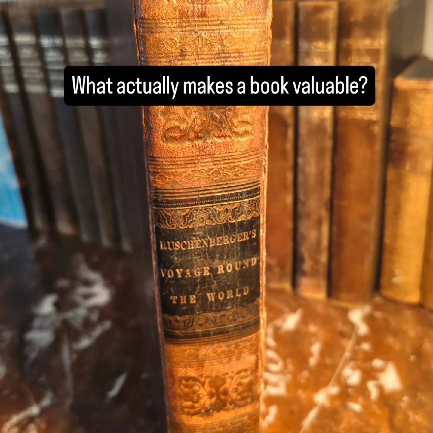 Most people think old books are valuable simply because they are old.

That is almost never the case.

There are three factors that actually determine value.

First: provenance.
Who owned the book can change everything. A seemingly ordinary volume ca