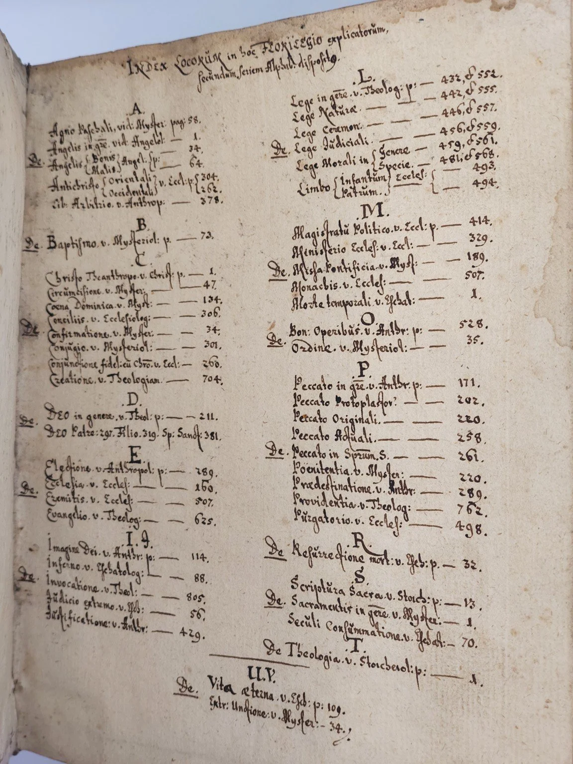 Florilegium Theologicum. Heinrich Friedlieb. 1638-1640