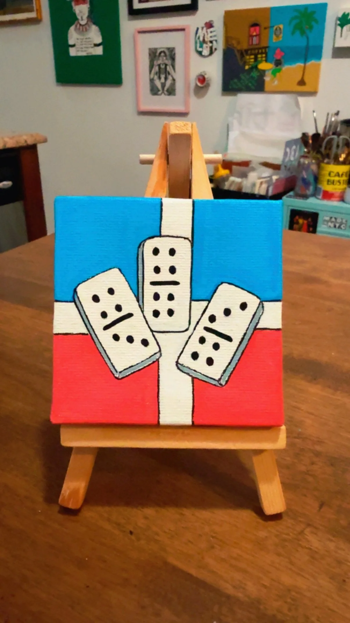 Dominoes Mini Canvas
