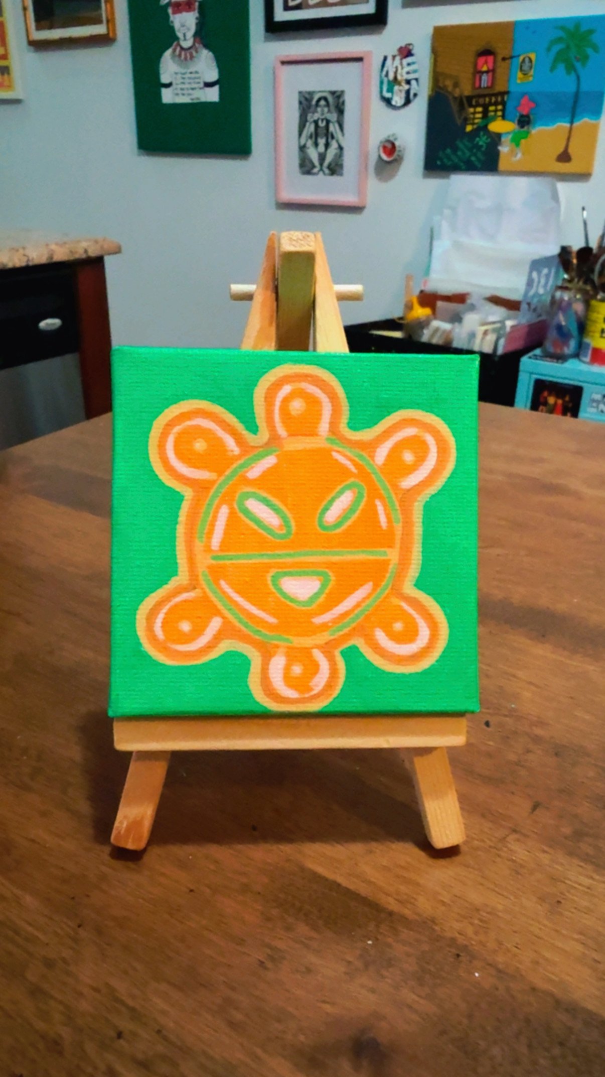 Guey (Sol Taino) Mini Canvas (Copy)