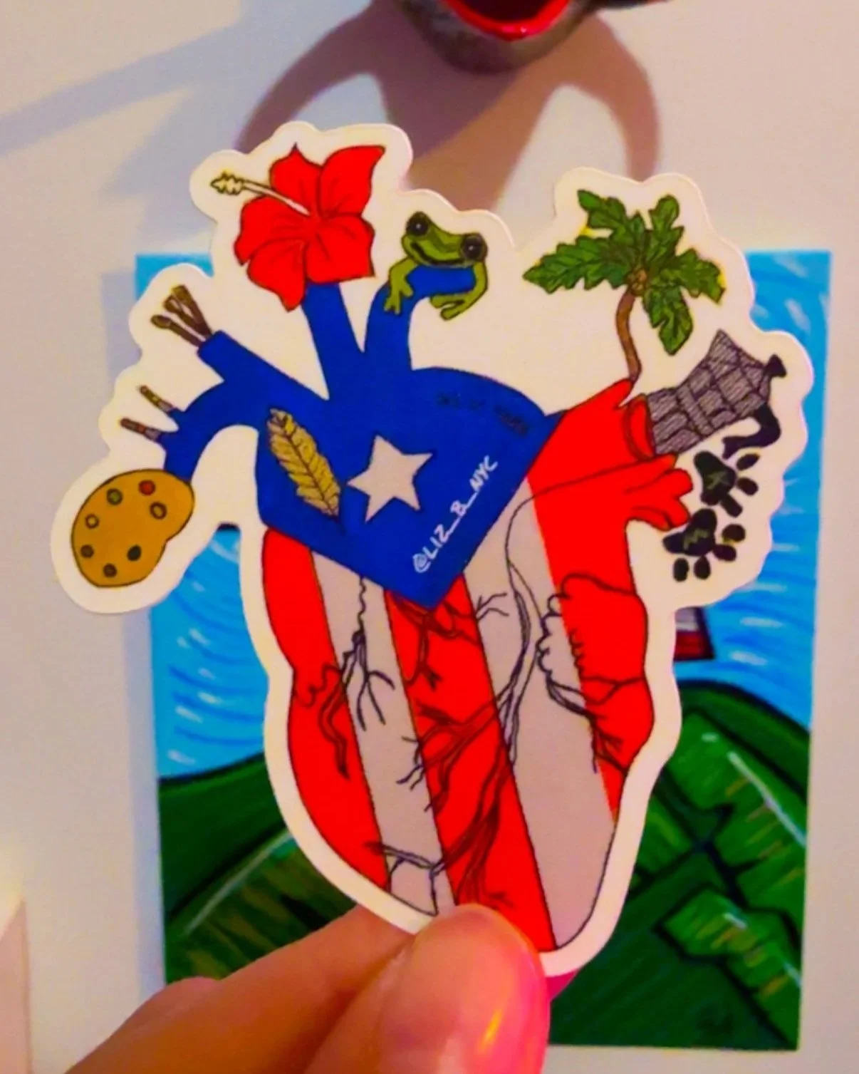 Mi Corazón Sticker