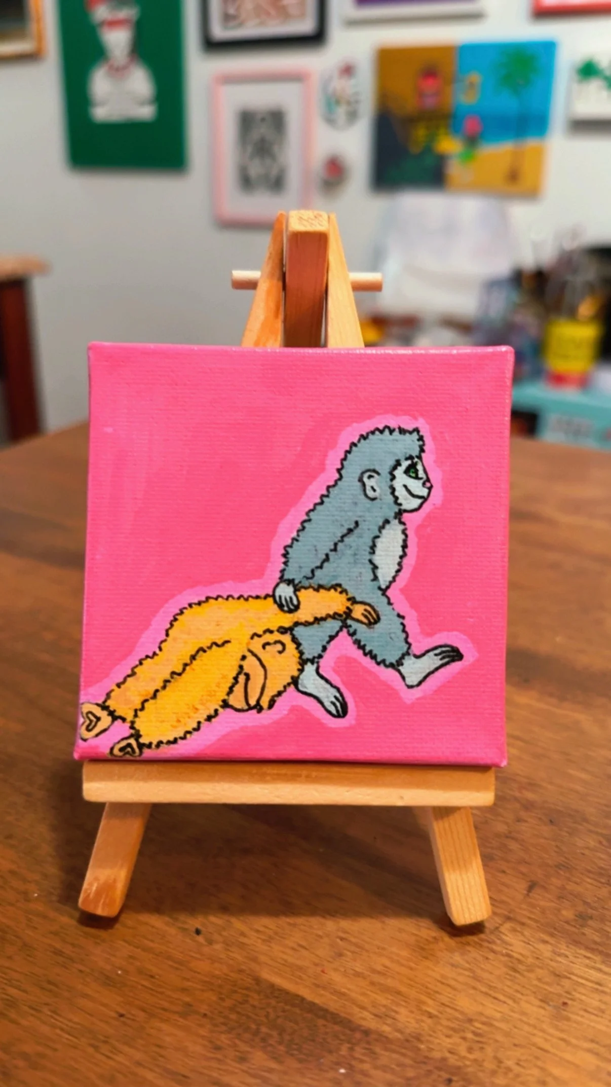 Punch the Monkey Mini Canvas
