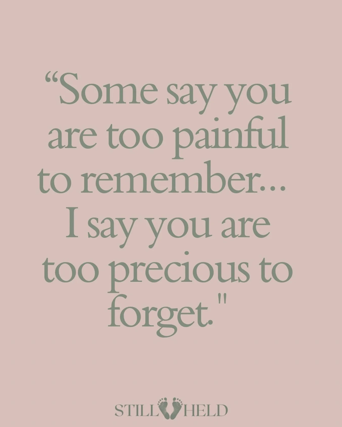 These babies of ours - forever remembered ❤️