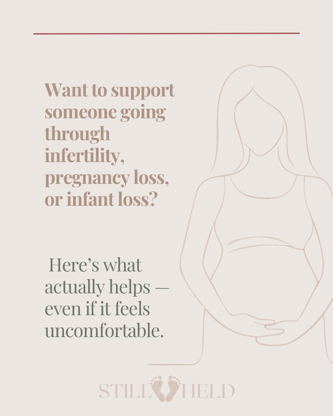 Supporting someone in grief doesn&rsquo;t require perfect words&hellip; just intention and follow-through. Somedays it&rsquo;ll feel hard but love is worth it. 

#ttccommunity #infertility #miscarriage #pregnancyloss