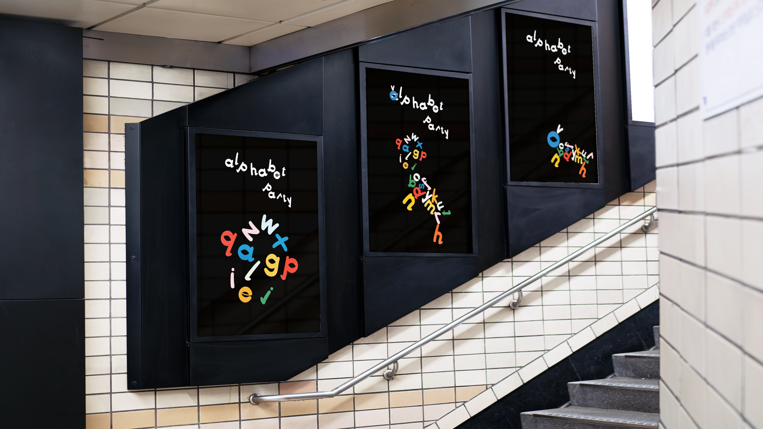 Alphabet Party: Playful Typeface and Motion Experiment