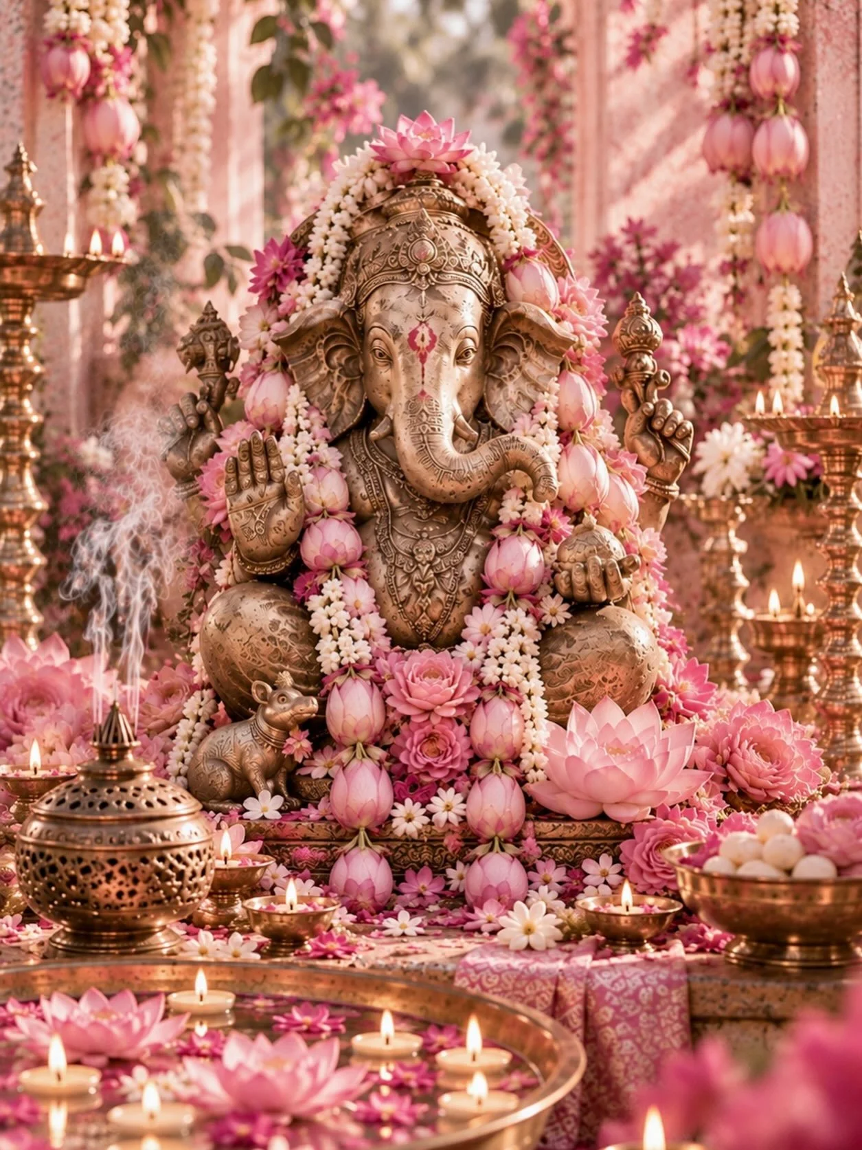 Derri&egrave;re le parfum des fleurs et la majest&eacute; de l&rsquo;&eacute;l&eacute;phant, se cache un guide de lumi&egrave;re... 🌸🐘✨
En tant que fleuriste, je suis toujours fascin&eacute;e par la place que les fleurs occupent dans les cultures d