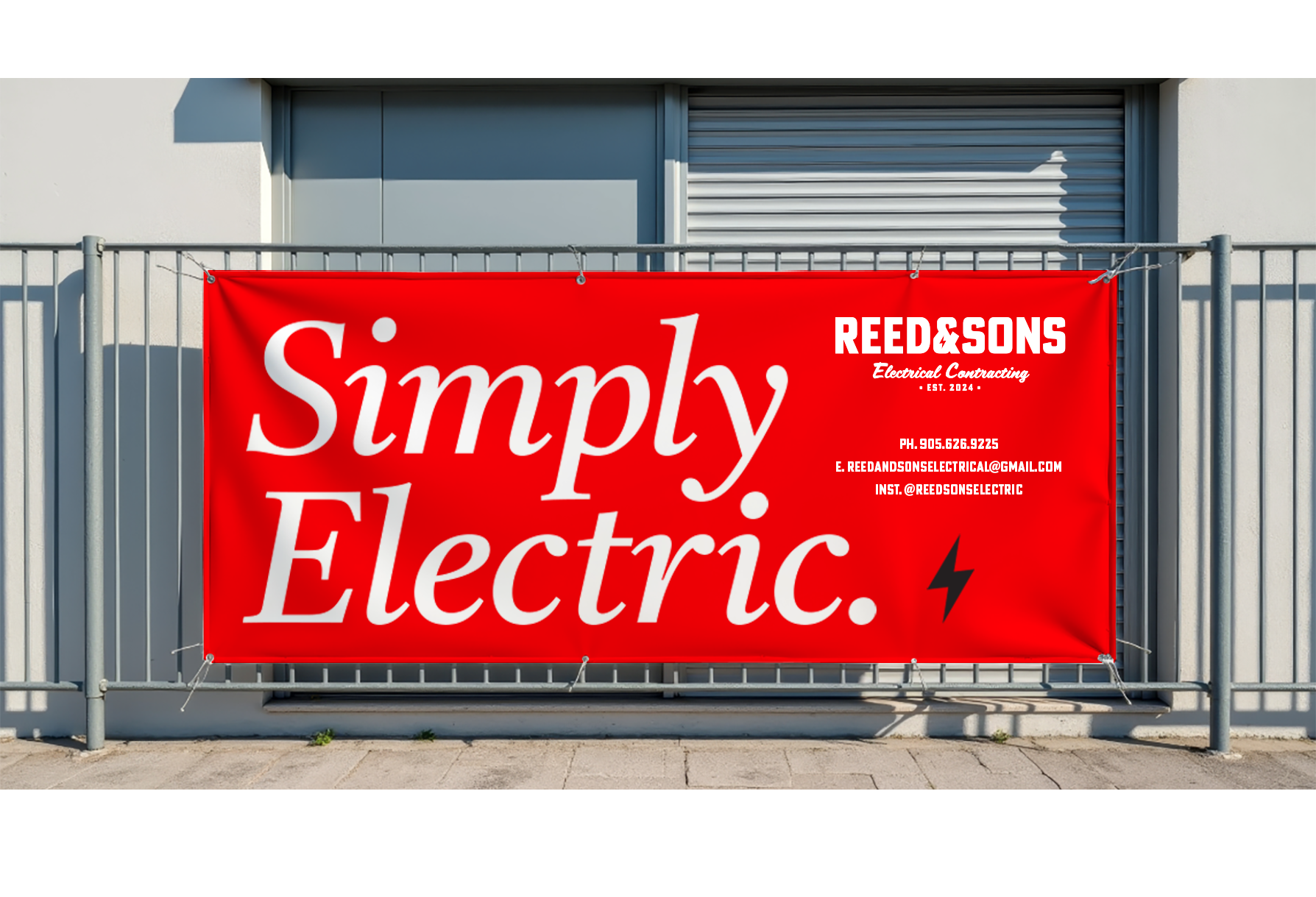 Design and Print for Reed & Sons Electrical Contracting. Design and Print in Whitby Ontario Canada. Design for Reed & Sons Port Hope, Ontario Canada. Design and Print servicing Durham Region and Greater Toronto Area. Design and print agency Whitby.