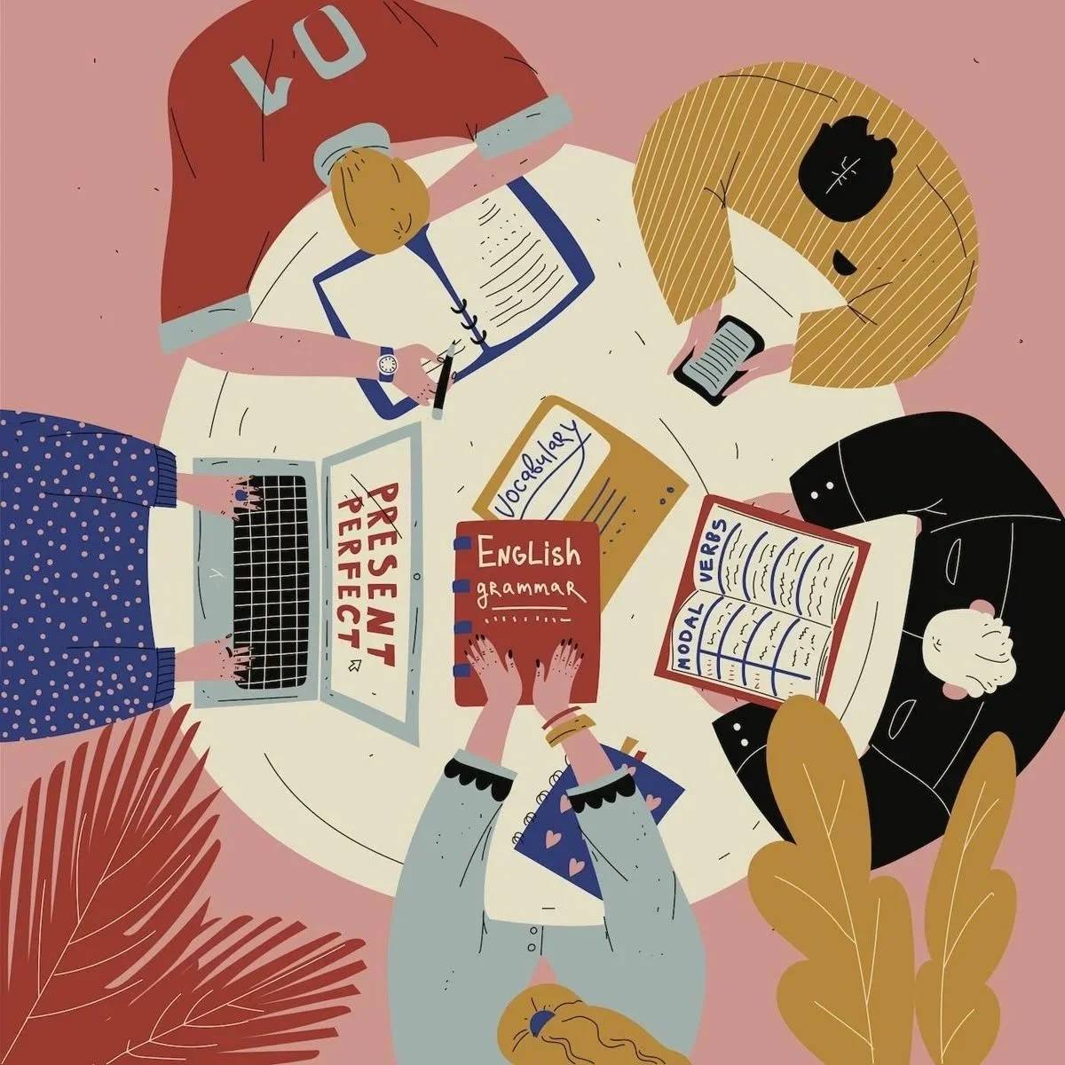 High school students getting support to prepare for School and HSC exams.