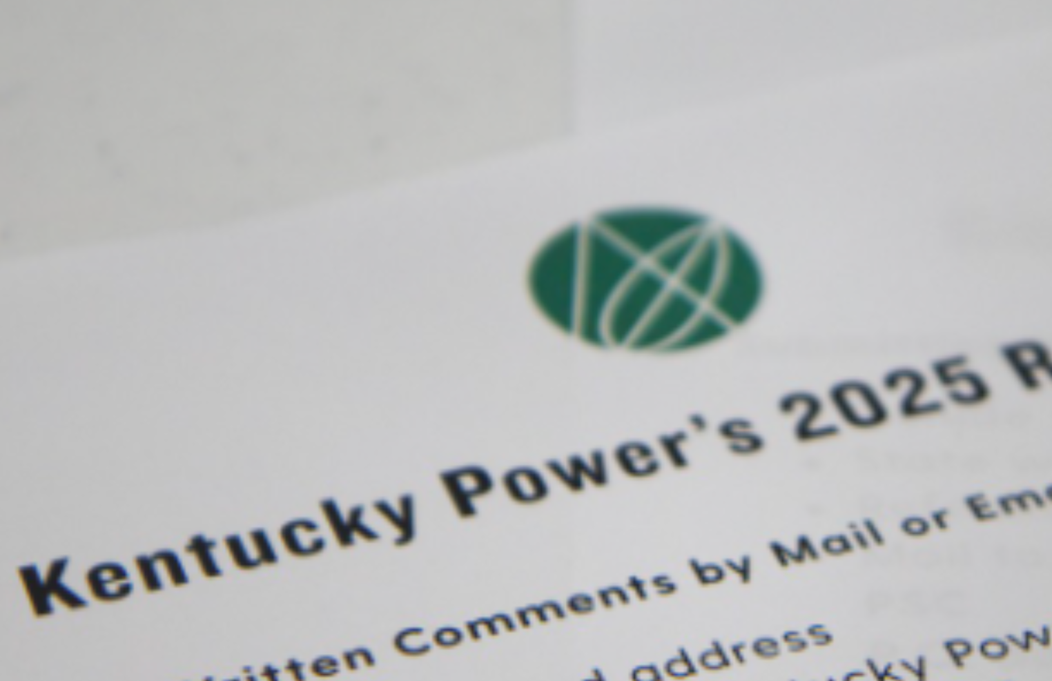 Photo of Kentucky Power's 2025 ruling.