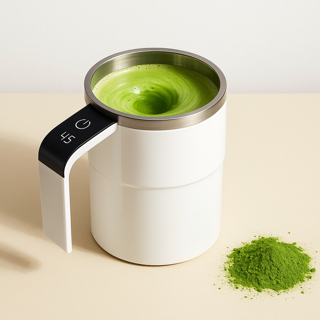 温度表示＆自動ミキシングマグカップ（USB充電式）