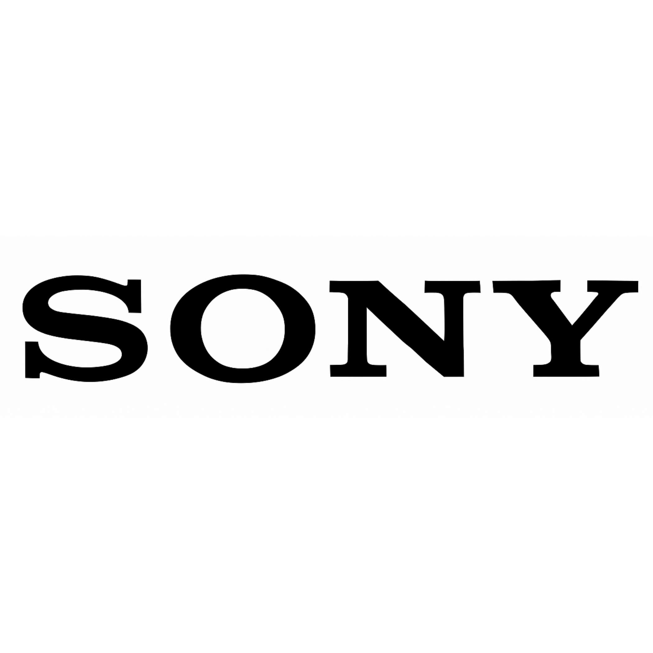 Logotipo de Sony en color negro.