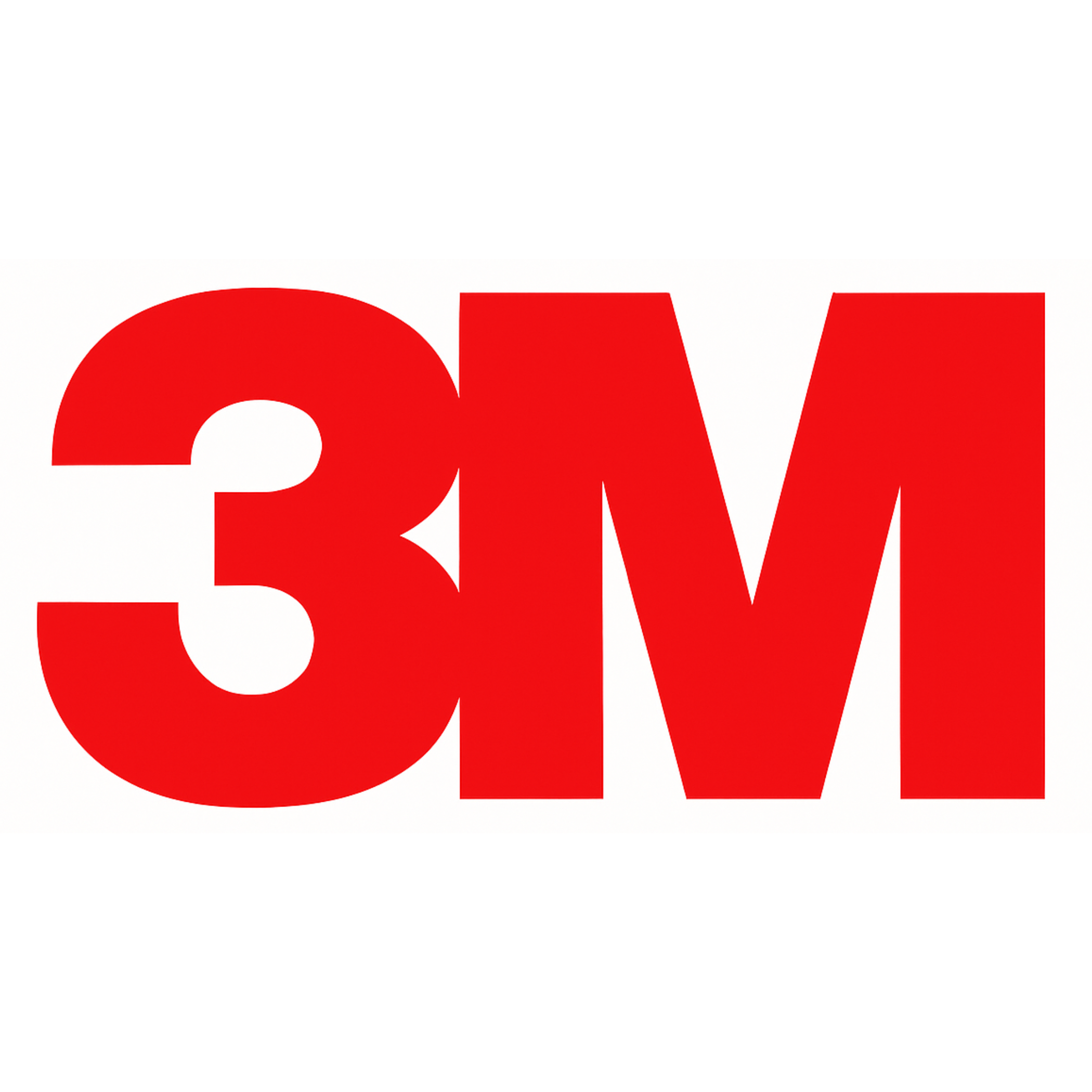 Logotipo de 3M en color rojo sobre fondo blanco.