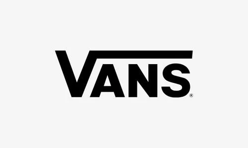 Logo de la marque Vans en noir sur fond blanc