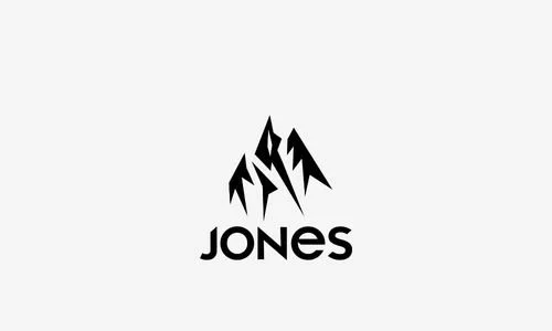 Logo de la marque 'Jones' avec un design stylisé en haut et le nom 'Jones' en dessous.
