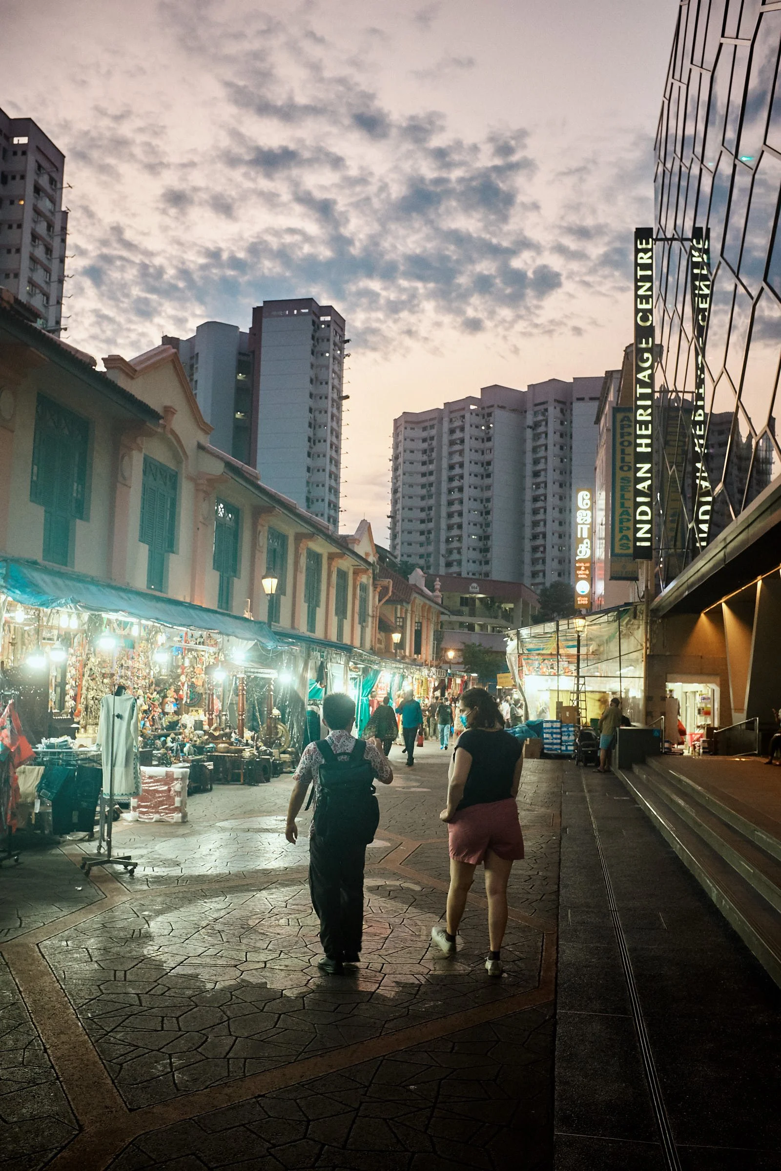 Blue hour in little India