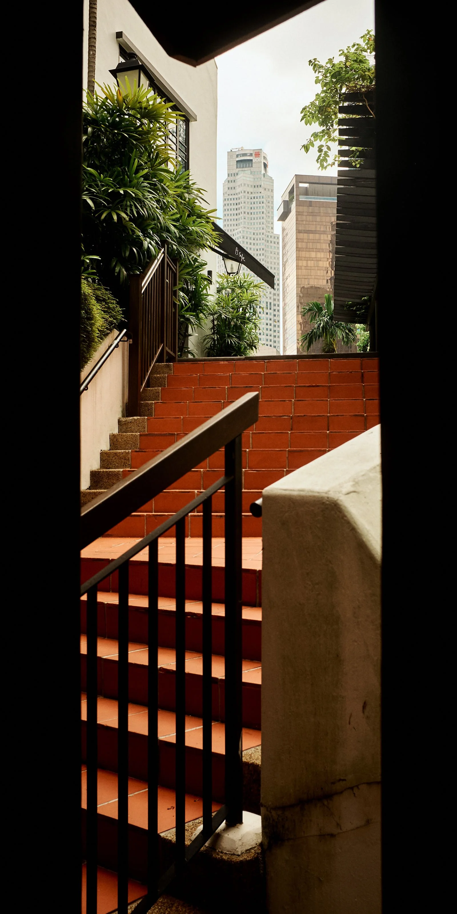 red staircase