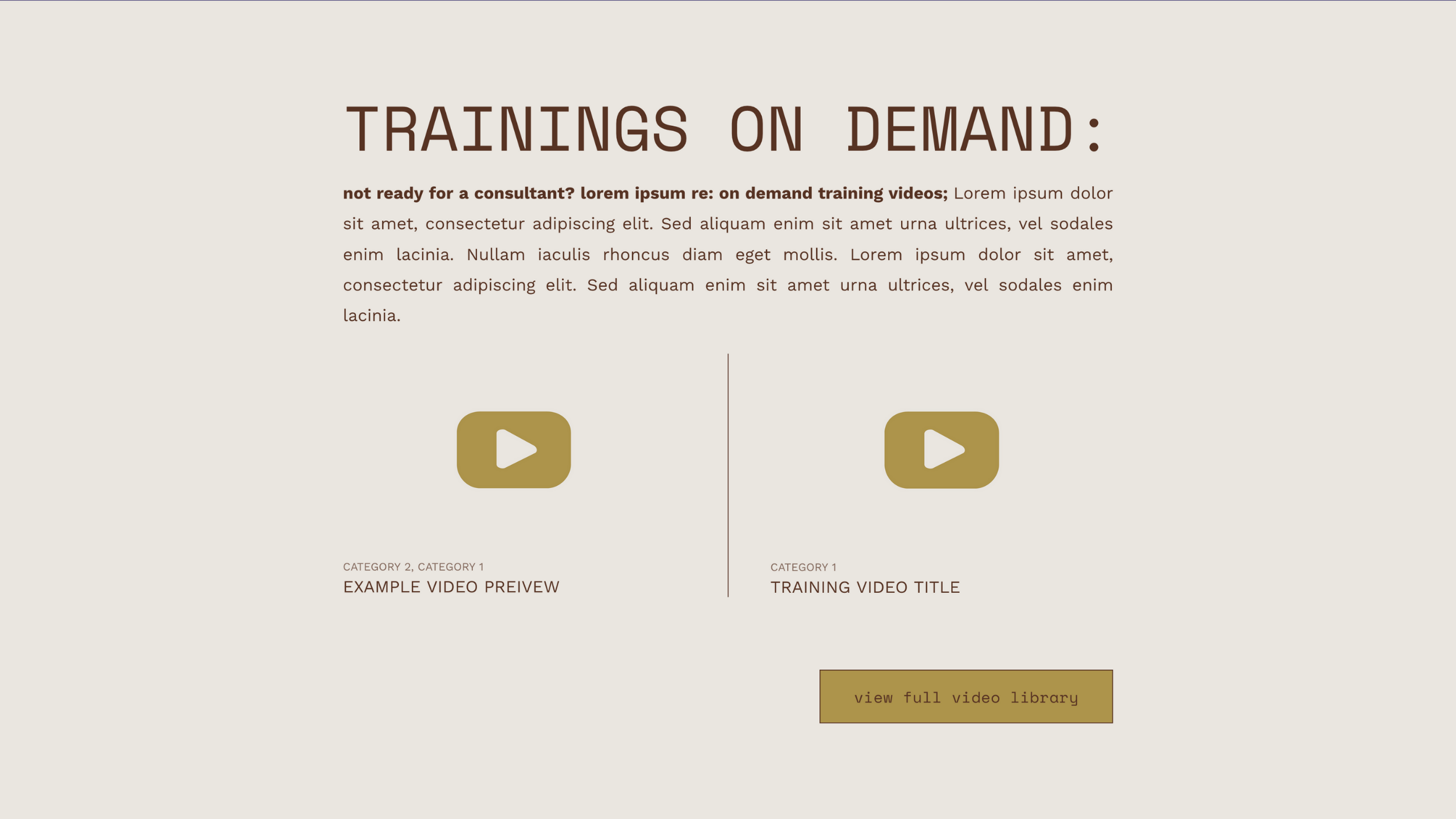 Featured Trainings