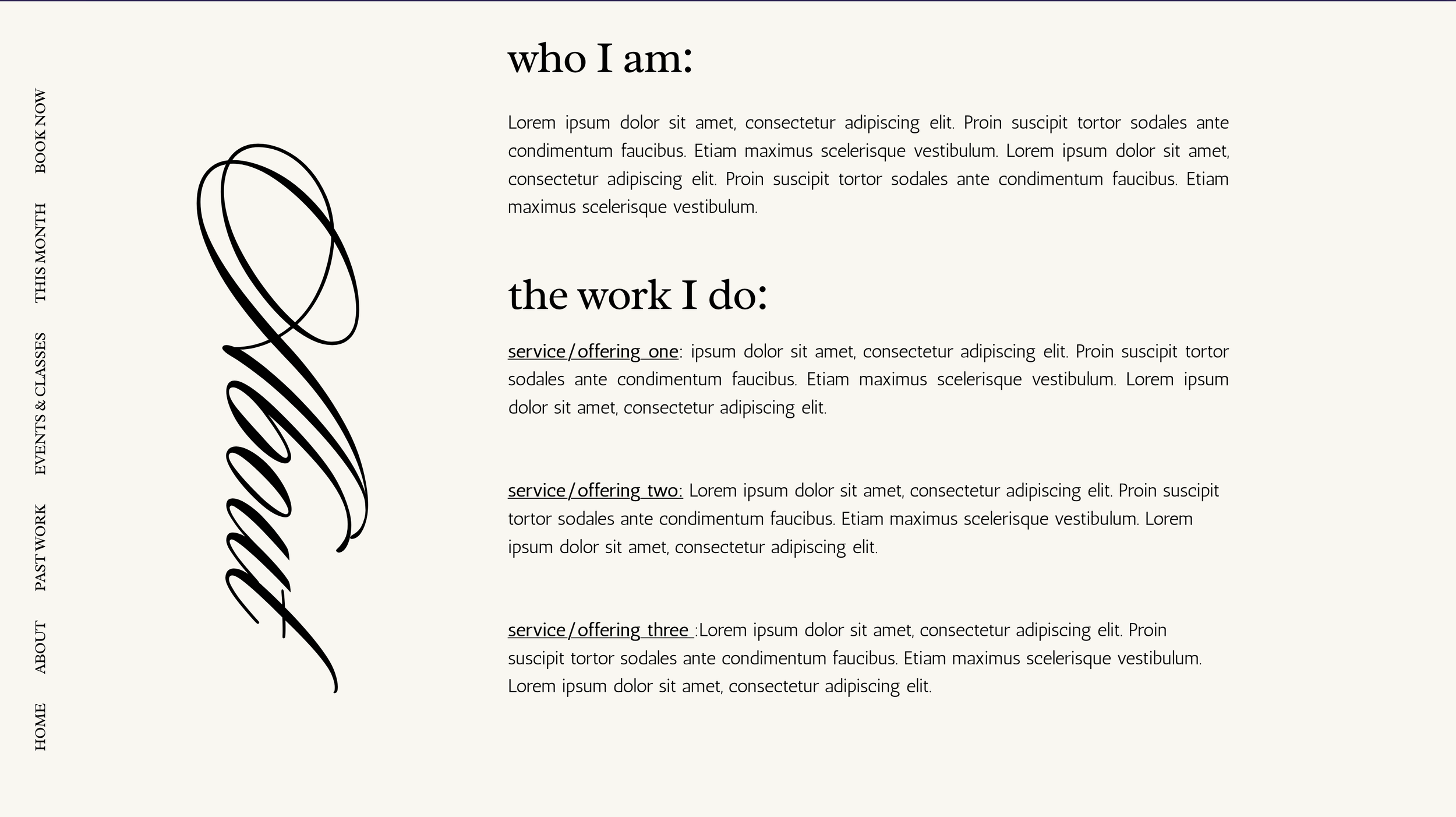 Sideways Navigation &amp; Text
