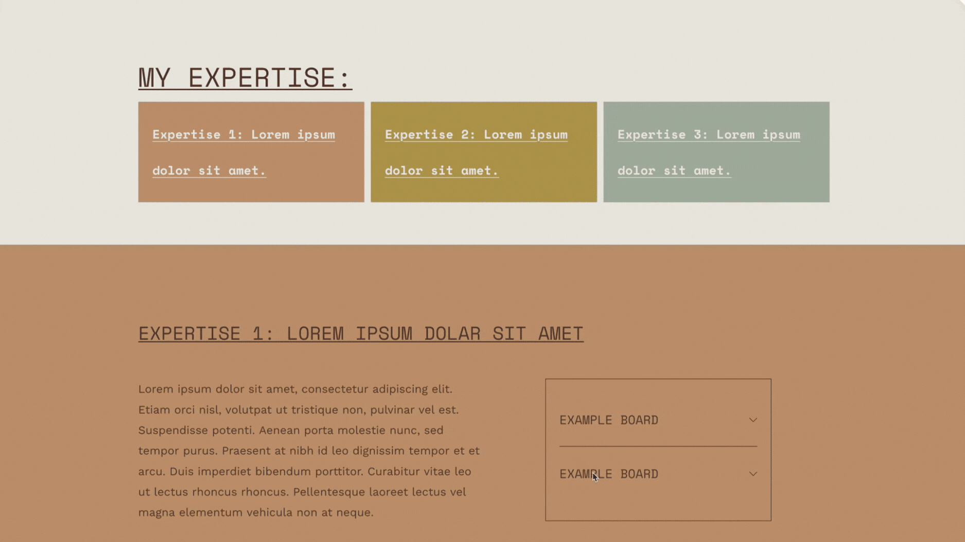 Linking to Sections in the Same Page