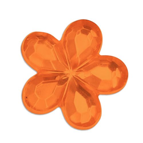 orange flower gem