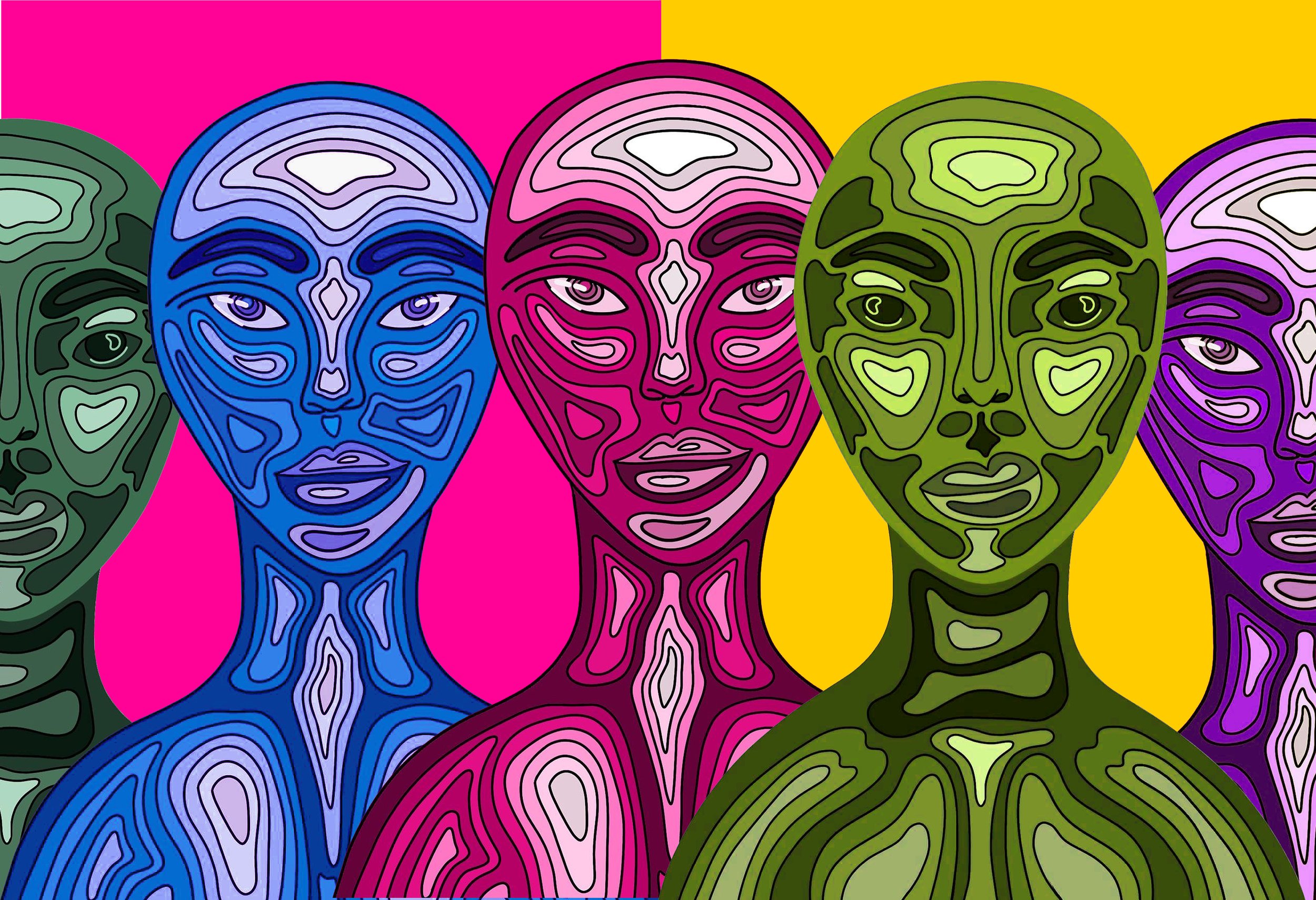 "Math Students"
32 x 48 in.     
Procreate 