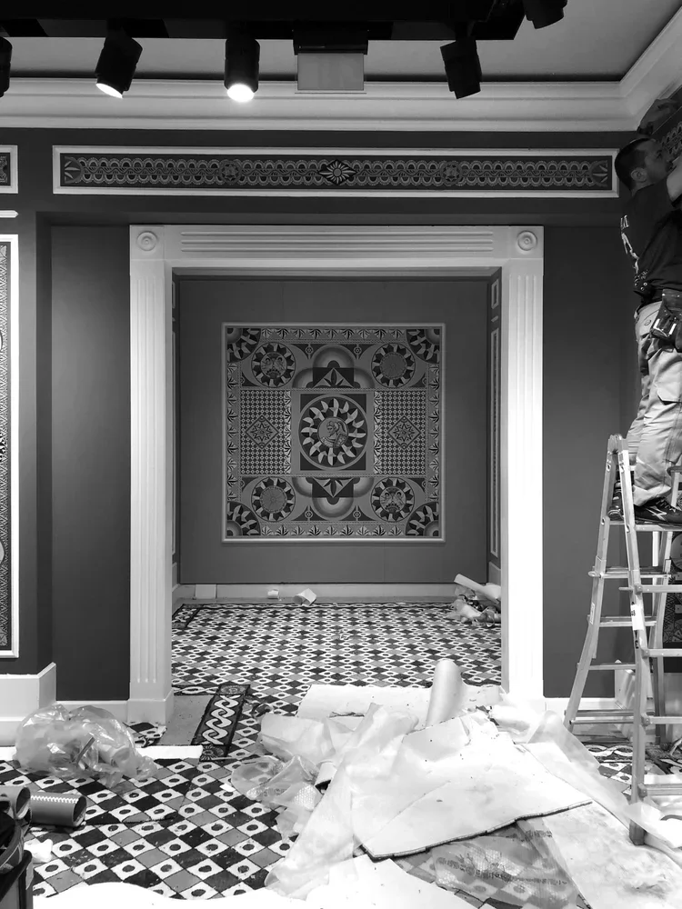 Dolce Gabbana Christmas Market London New Bond Street backstage.webp