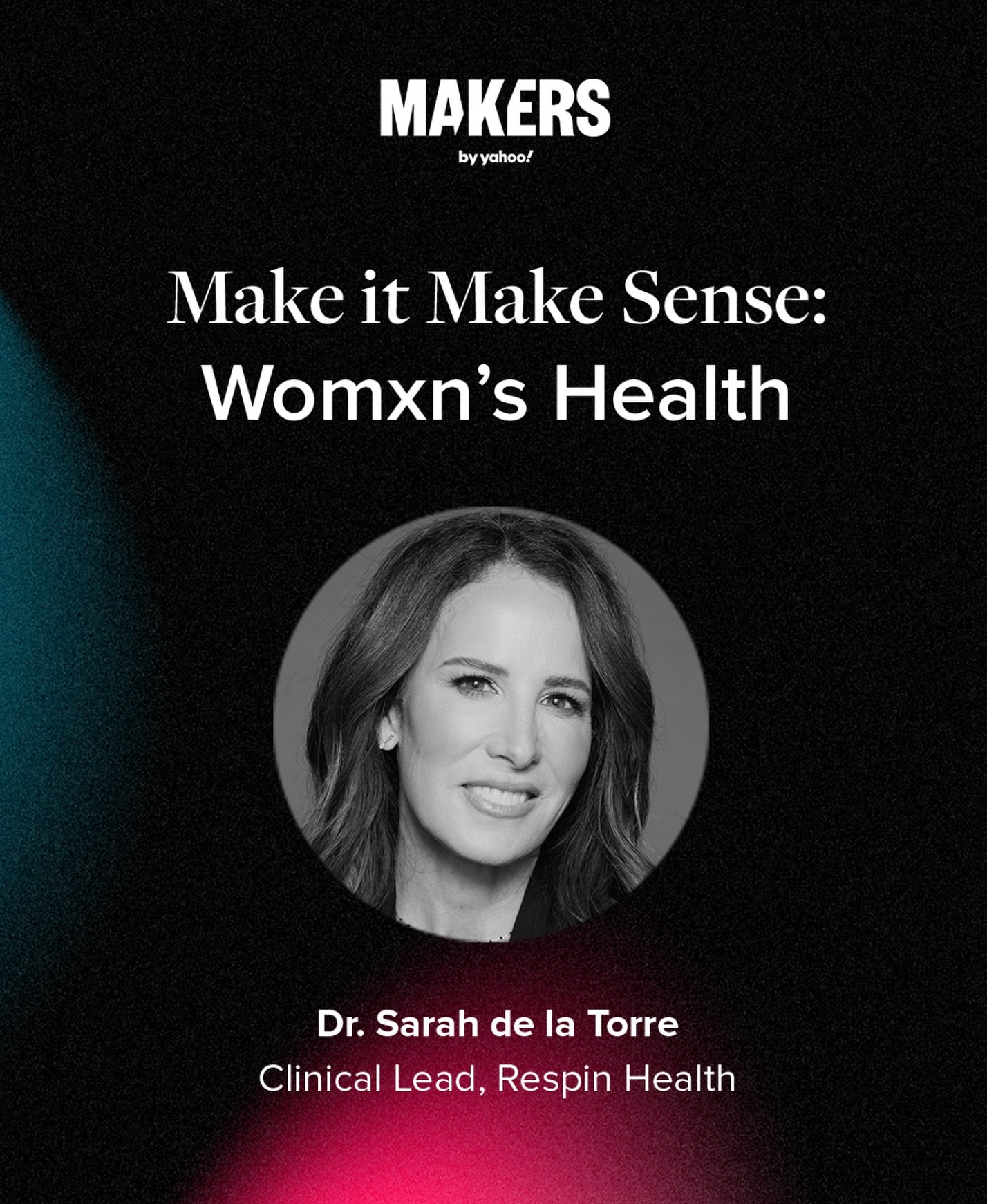 As a physician, I&rsquo;ve seen firsthand how womxn&rsquo;s health is often overlooked,&nbsp; from clinical care to workplace policy.

That&rsquo;s why I&rsquo;m joining MAKERS for Make it Make Sense: Womxn&rsquo;s Health, a conversation focused on s