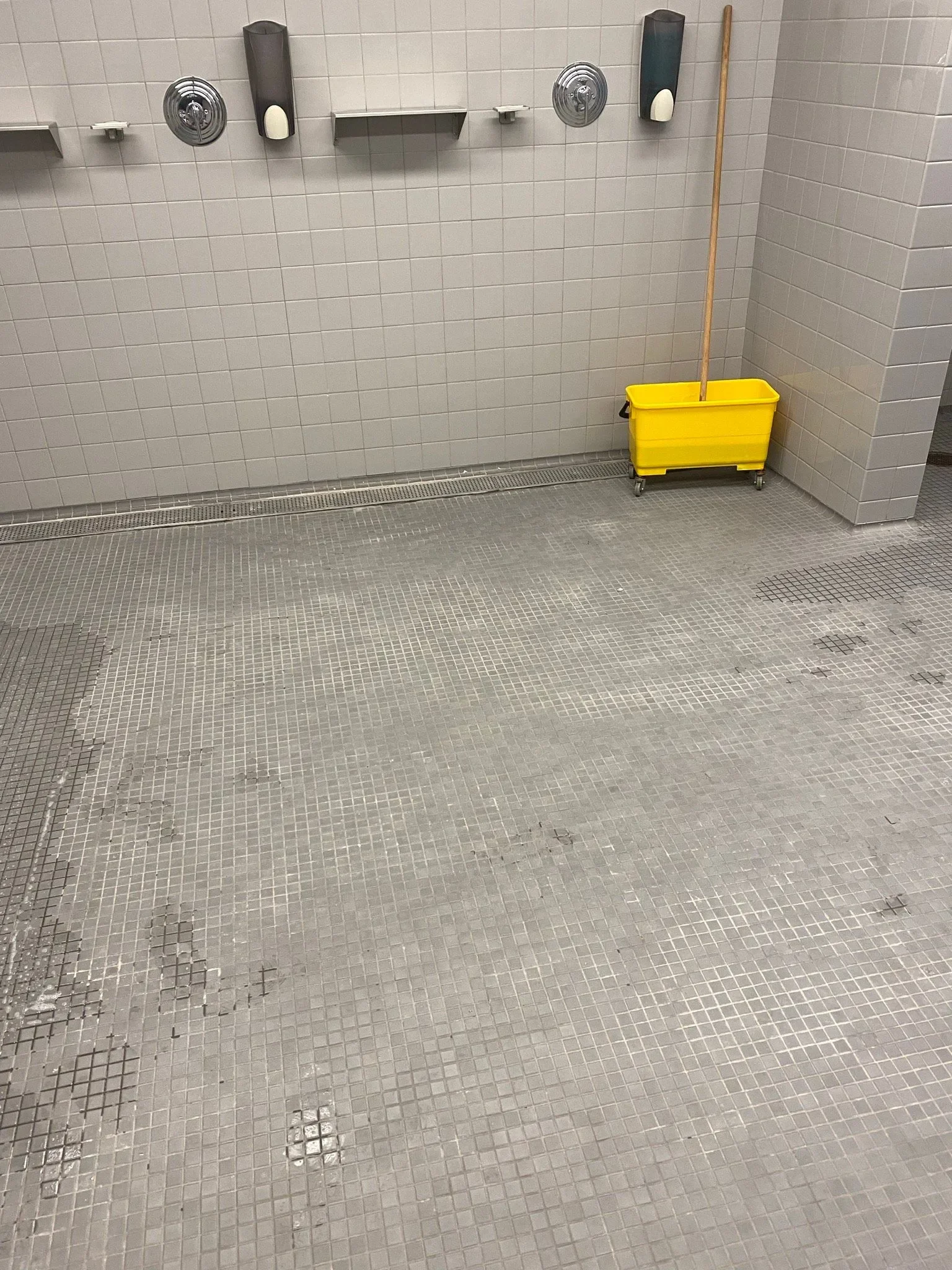 major league baseball locker room before slip patrol non slip treatment.