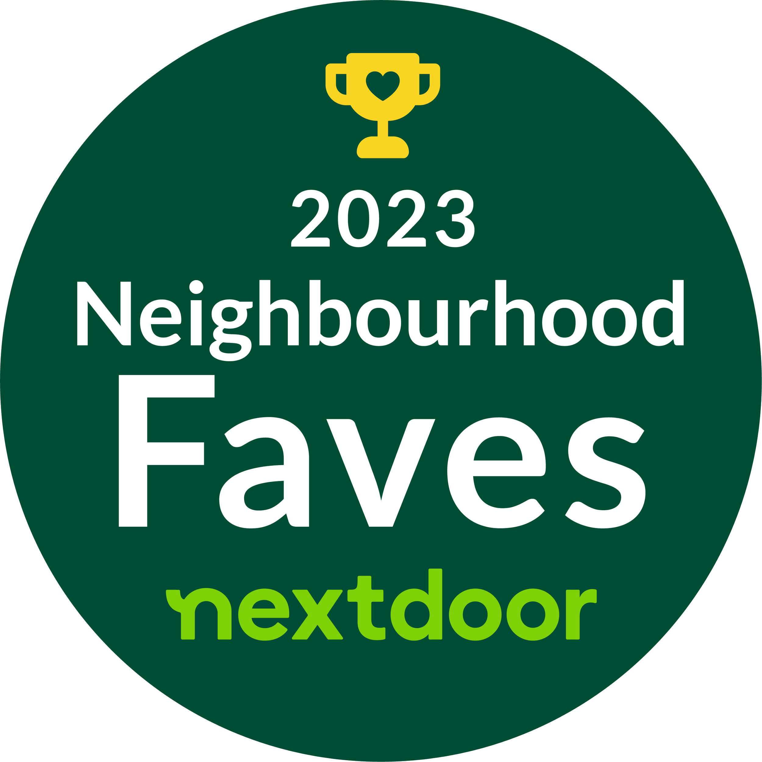 2023 Nextdoor Neighbourhood Faves