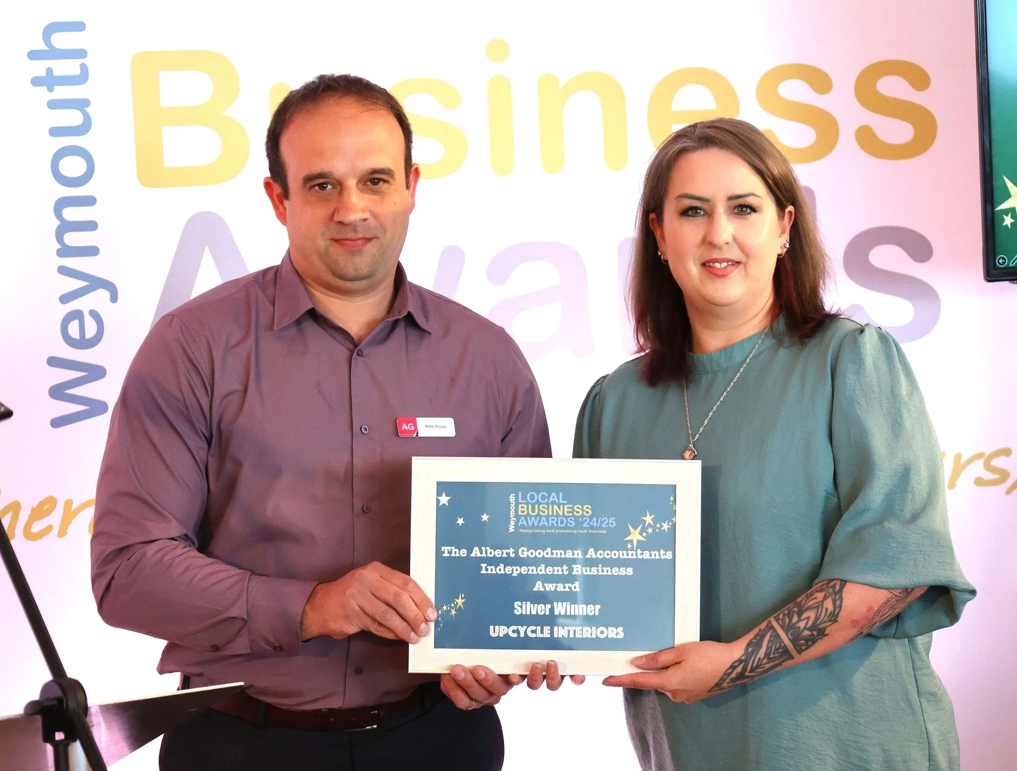 Award-Winning and Proud: Upcycle Interiors Scoops Silver at Weymouth Business Awards!