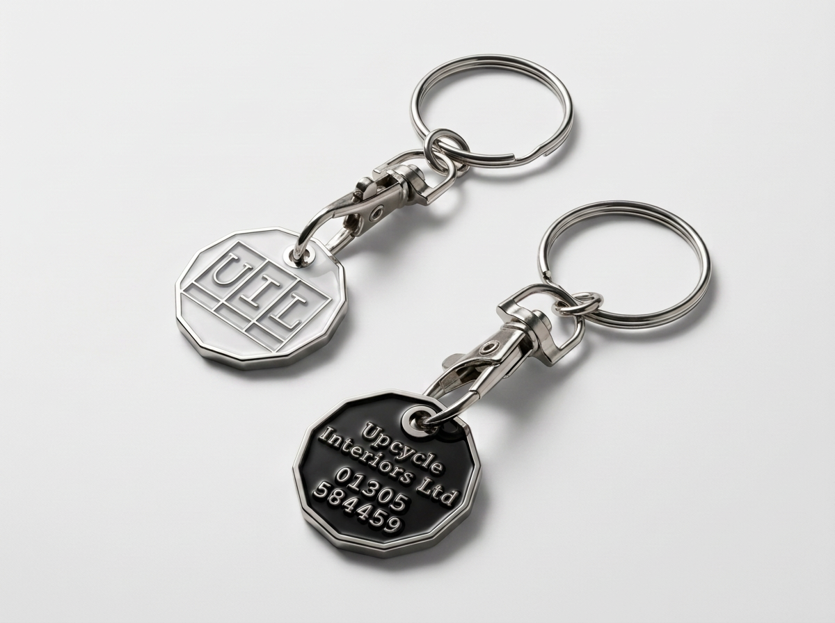 UIL Branded Trolley Coin Keyring