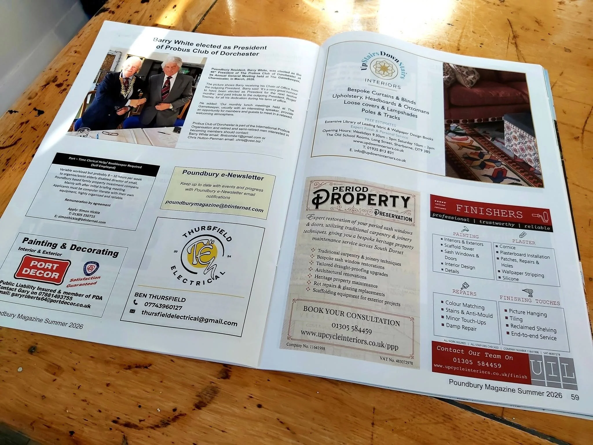 2026-06-01_UIL Weymouth_Publicity_Poundbury_Magazine_Summer_PropertyPreservation_Finishers_Spread.jpg