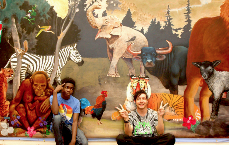 The Peaceable Kingdom Mural: From the young, a gift to Dorchester