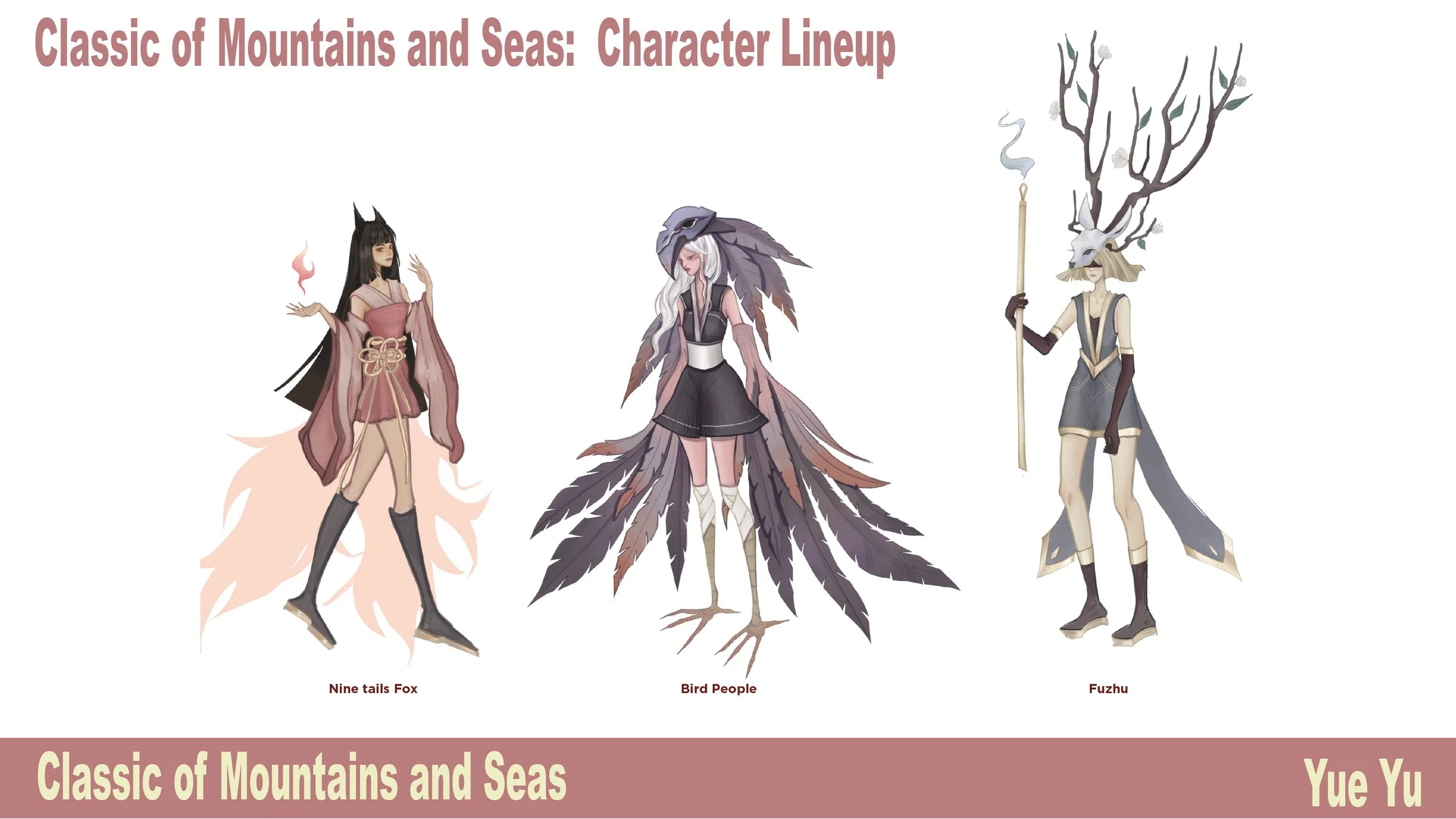 Classic of Mountains and Seas:  Character Lineup