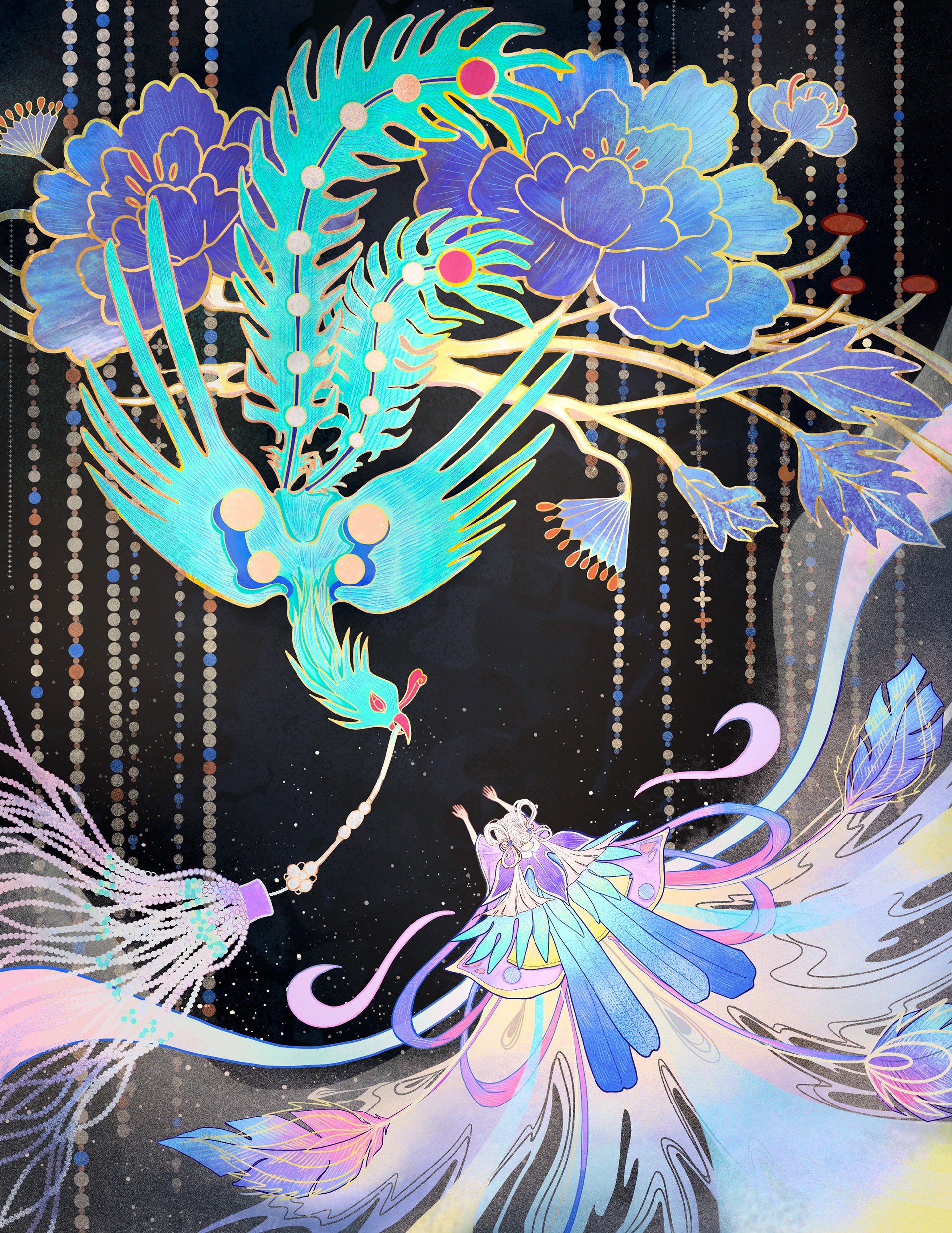 Diancui-(Kingfisher feather art) 2024