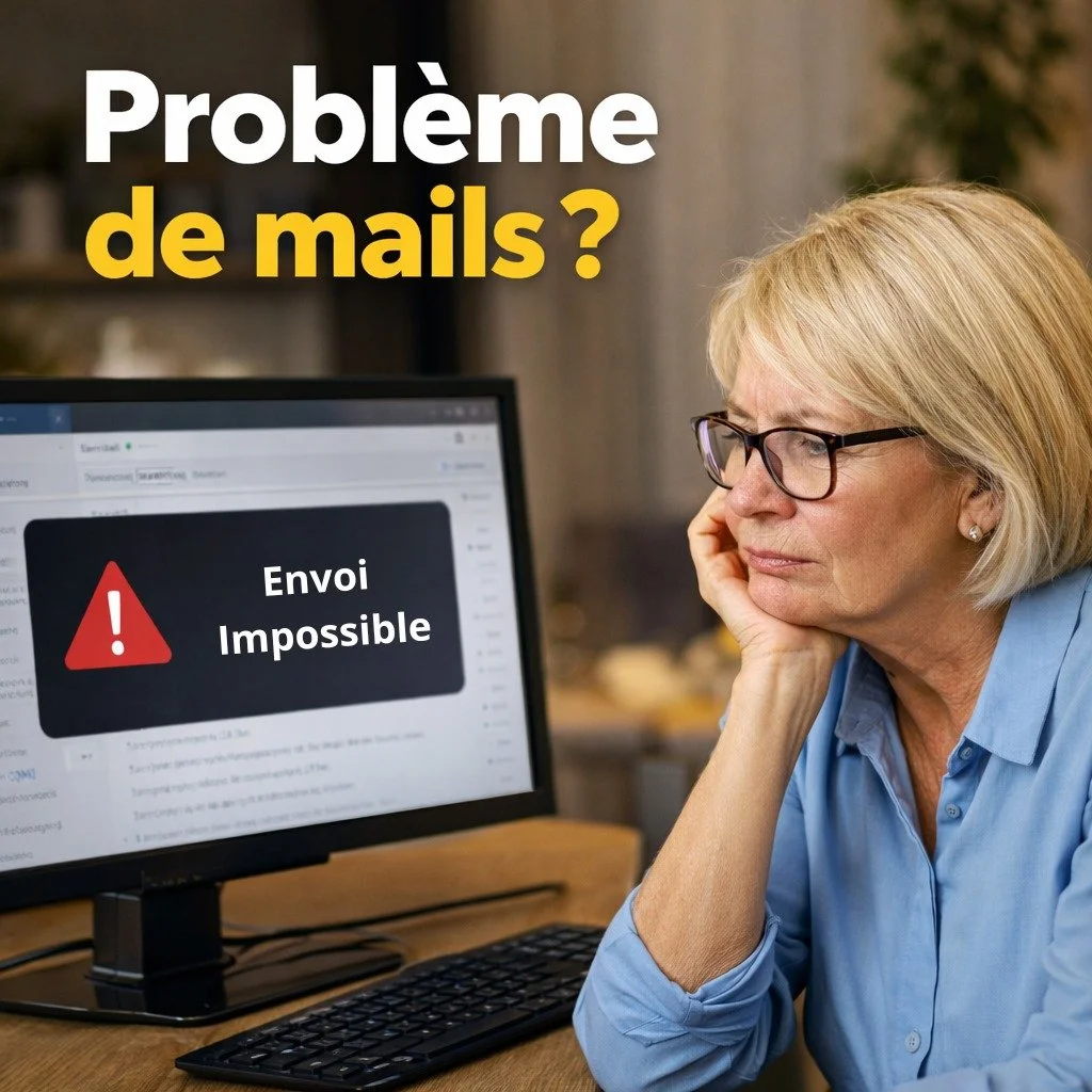 📧 Vous ne recevez plus vos mails ? Ou impossible d&rsquo;en envoyer ?

Ce genre de probl&egrave;me arrive tr&egrave;s souvent, et ce n&rsquo;est presque jamais grave.
Mot de passe modifi&eacute;, stockage plein, mauvaise configuration&hellip;
Des ca