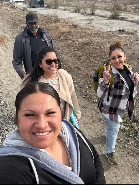 Bianca, Sonia and Darrel on outreach mission
