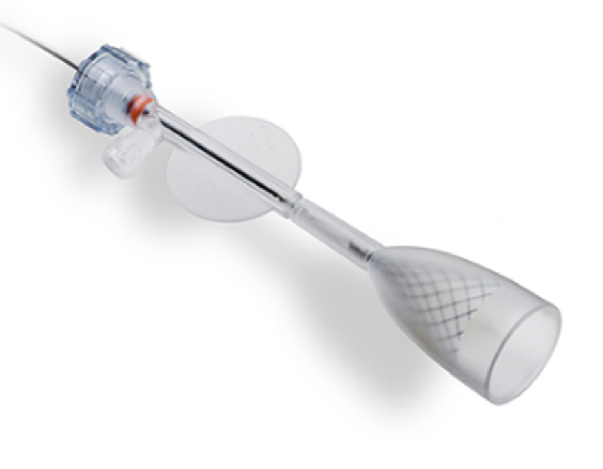 V-Block: For Larger Diameter Veins
Implanted in legs