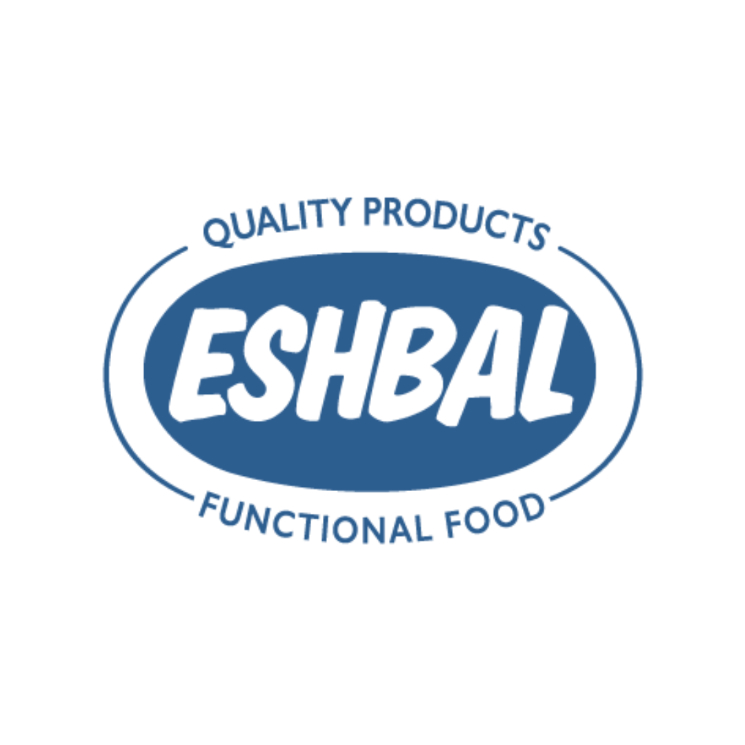 Eshbal logo with the words 'Quality Products' and 'Functional Food' in a blue oval.