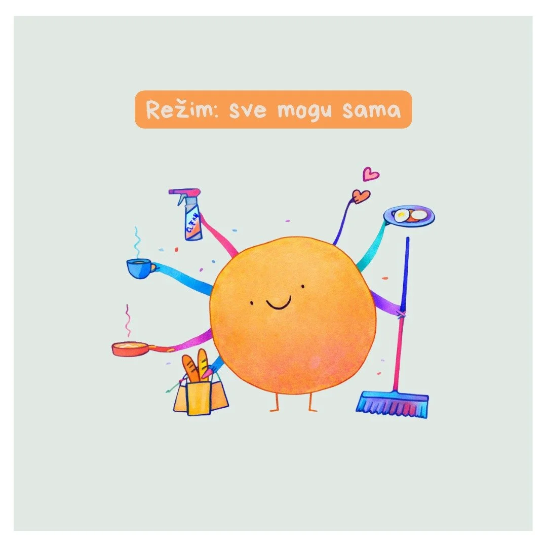 Sve mogu sama.

Posao. Kuća. Deca. Poruke. Rokovi. Spisak nikada nema kraj.
Dan počne u žurbi i zavr&scaron;i se u umoru. Lično vreme se negde usput izgubi. San postane kraći nego &scaron;to telu treba. Tempo postane svakodnevica.
Vremenom se osoba n